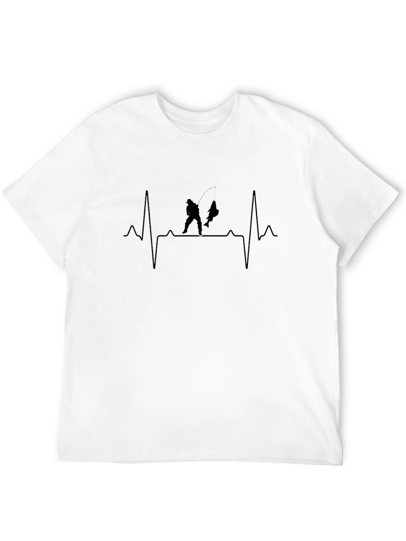 Fisherman Heartbeat Graphic Tee