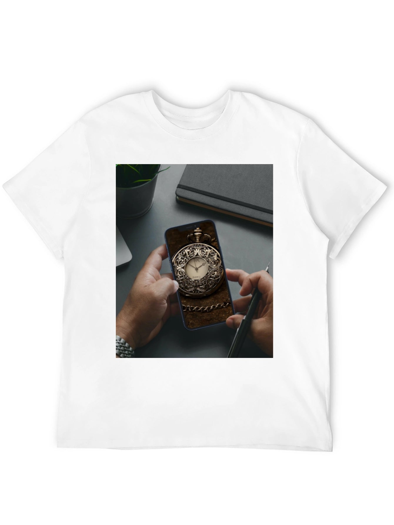 Pocket Watch Phone Case Tee