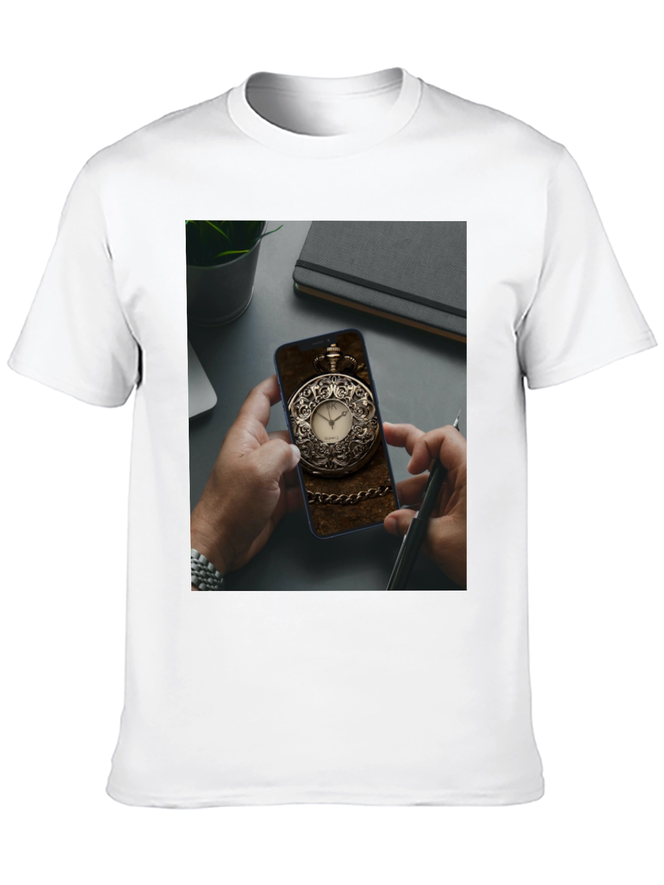 Pocket Watch Phone Case Tee