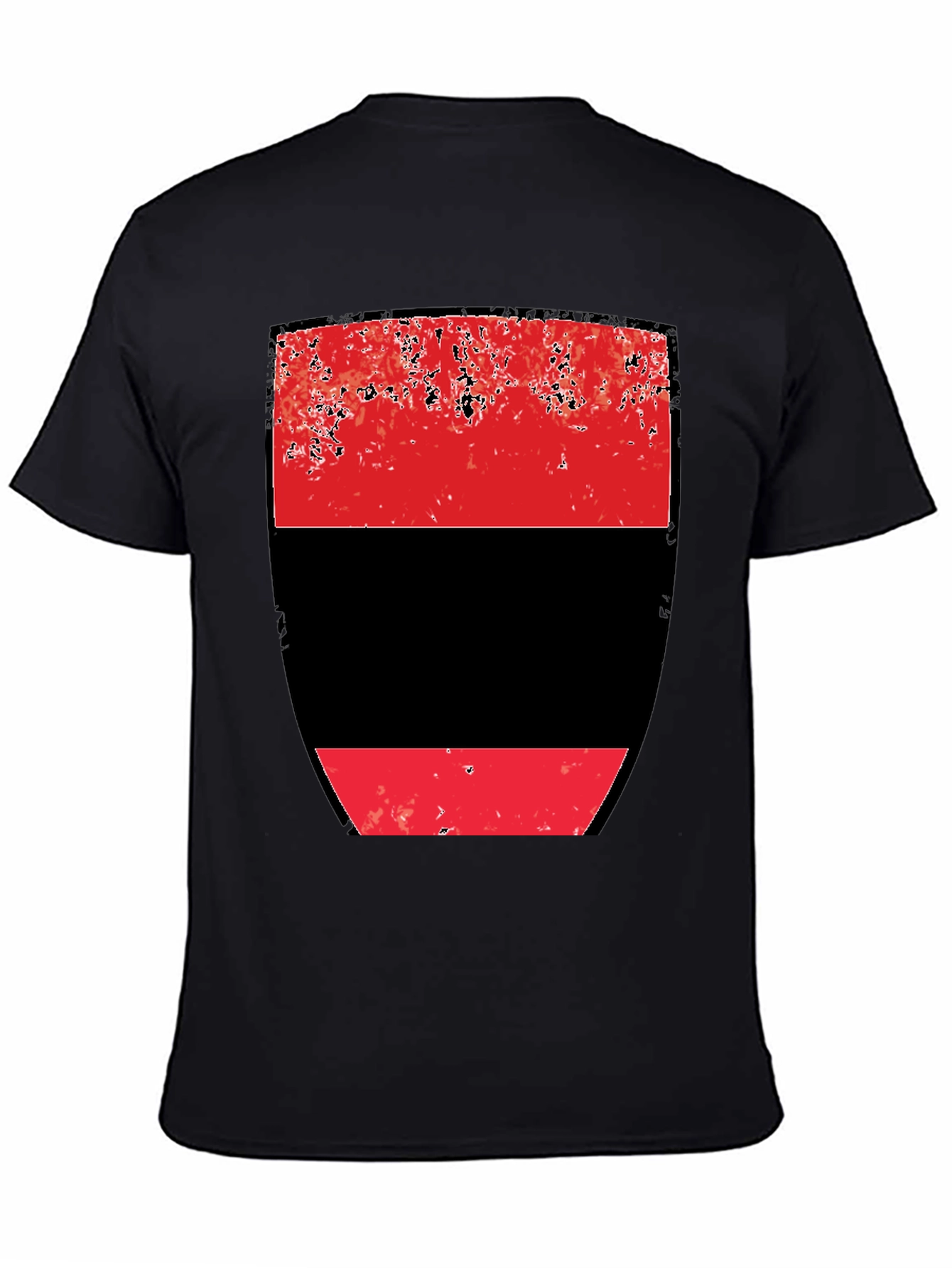 Abstract Red and Black Graphic Tee
