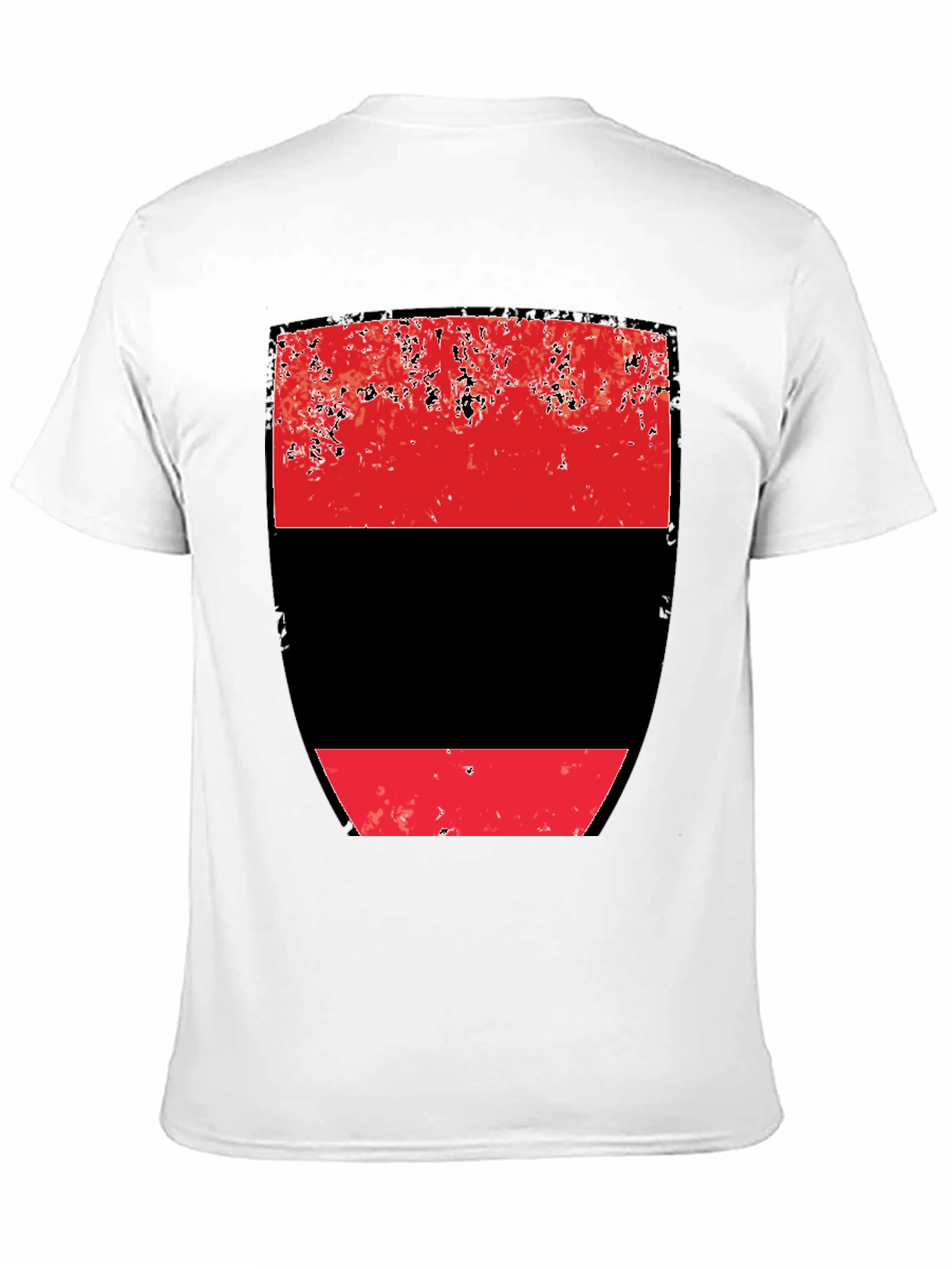 Abstract Red and Black Graphic Tee