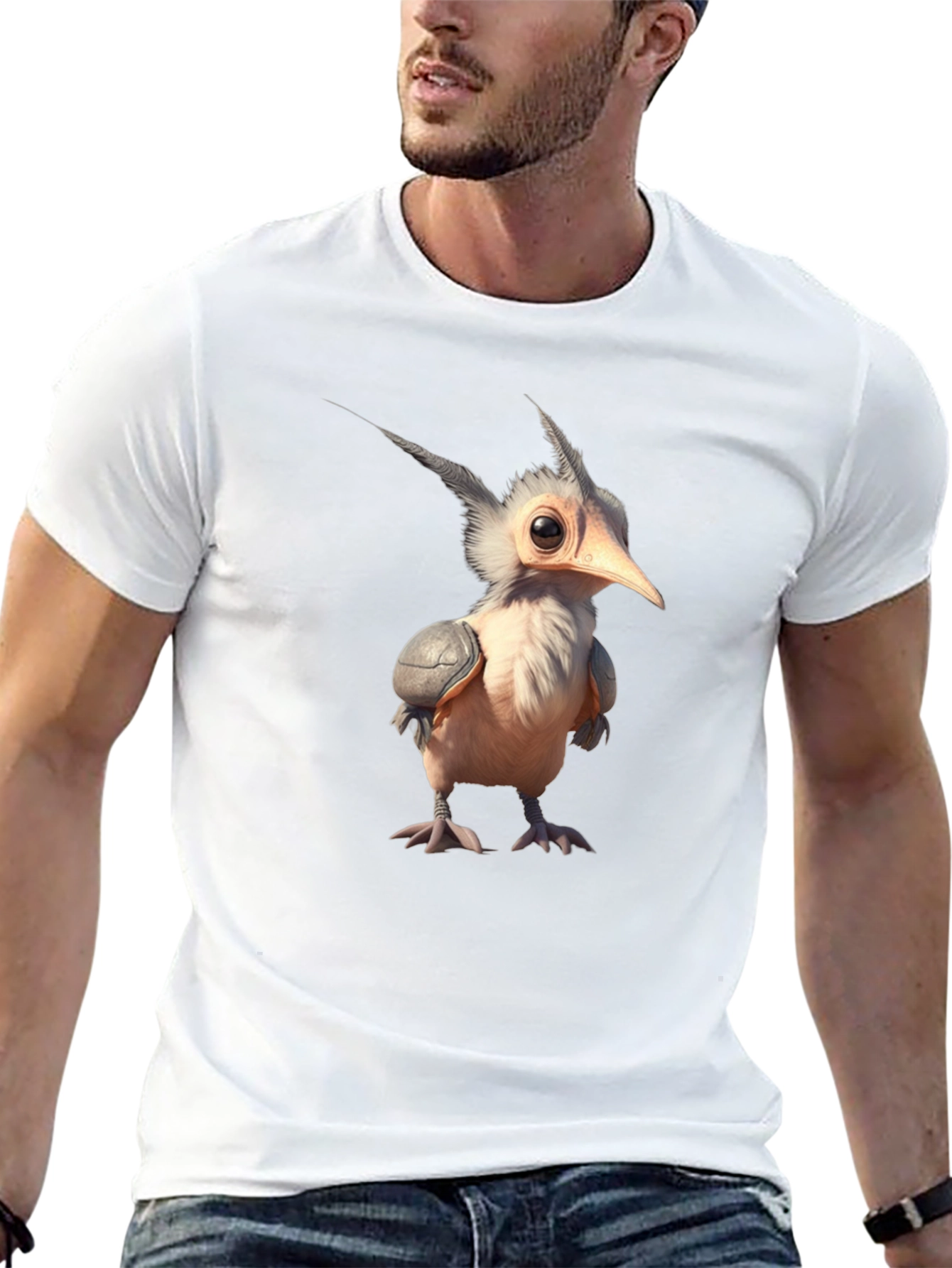 Quirky Bird T-Shirt - Unique Graphic Tee
