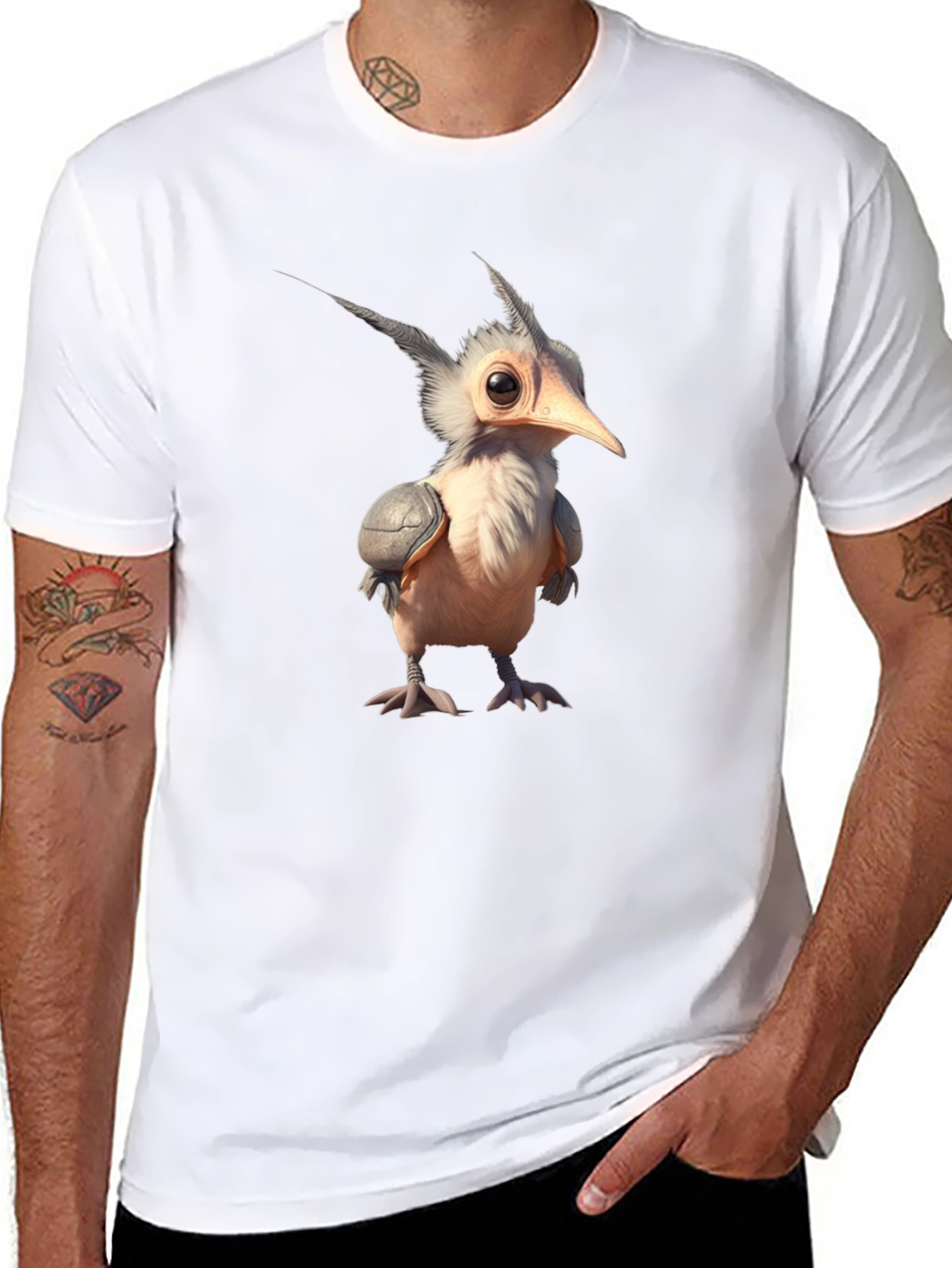 Quirky Bird T-Shirt - Unique Graphic Tee