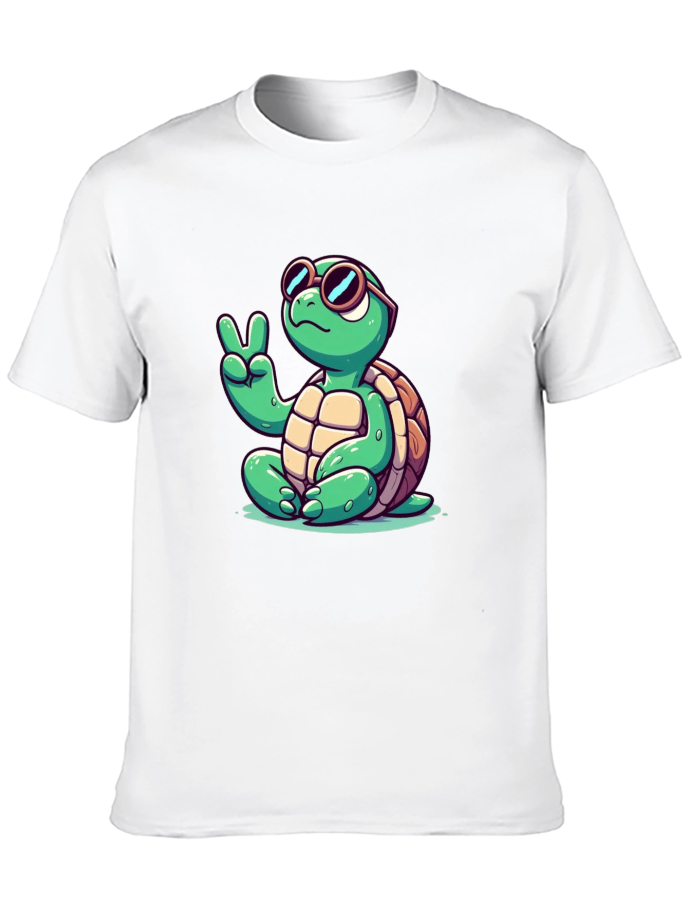 Peace Turtle Black T-Shirt