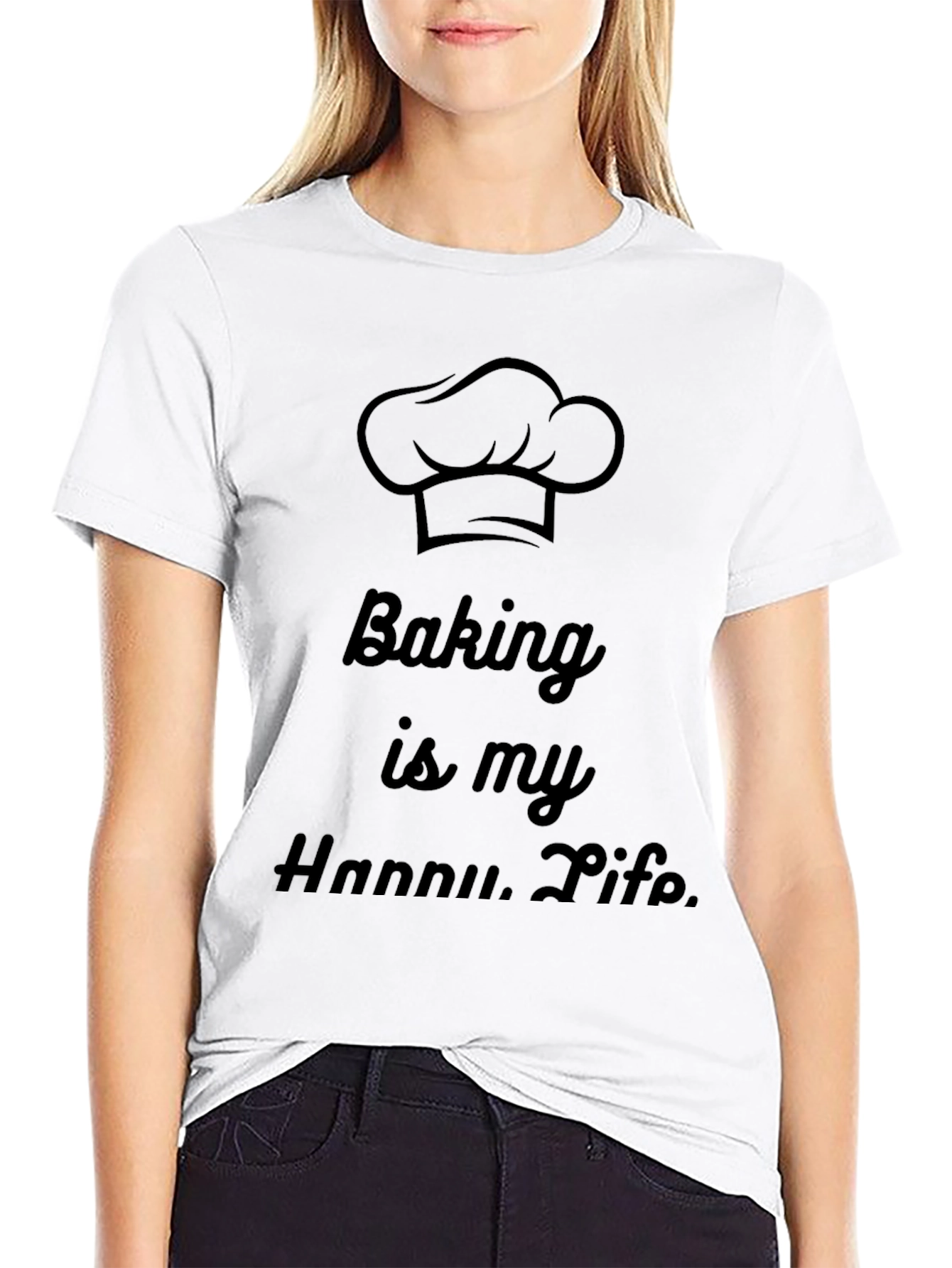 Baking Is My Happy Life Graphic T-Shirt