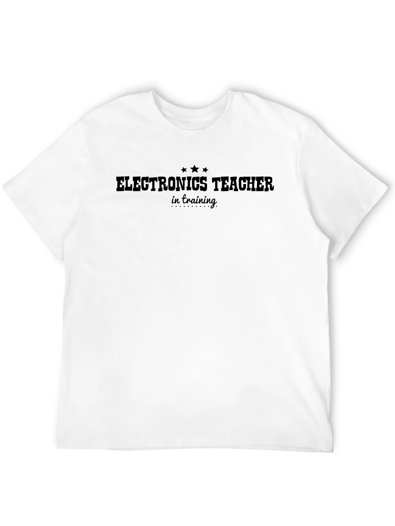 Electronics Teacher in Training Black T-Shirt