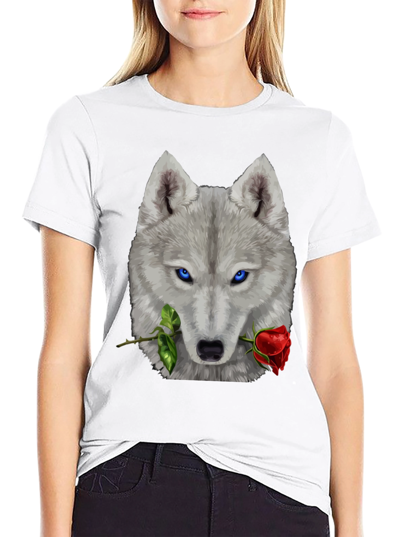 Wolf & Rose Graphic T-Shirt - Mens Black Tee