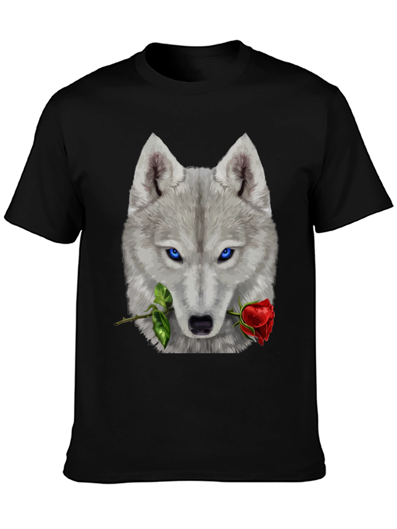 Wolf & Rose Graphic T-Shirt - Mens Black Tee