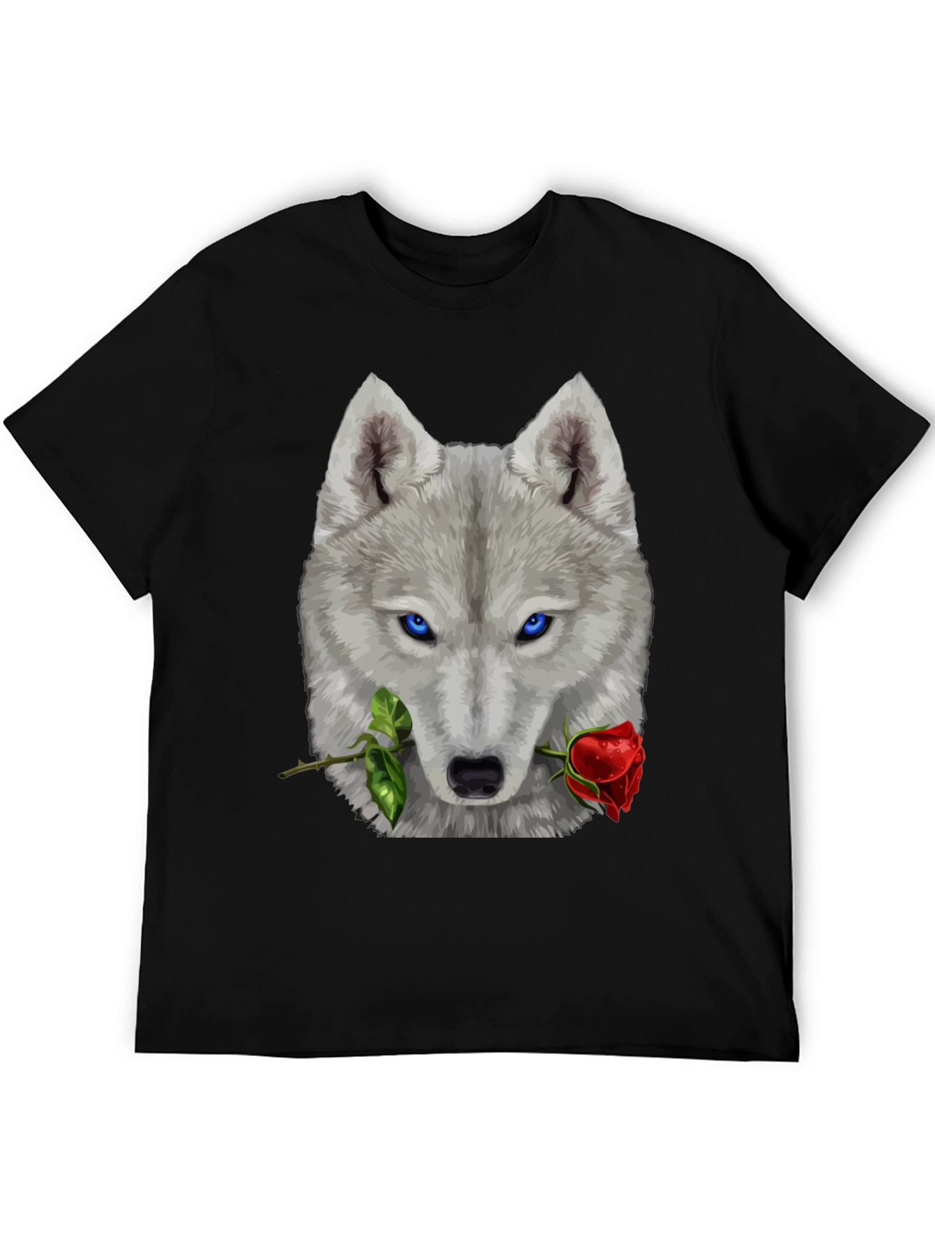 Wolf & Rose Graphic T-Shirt - Mens Black Tee