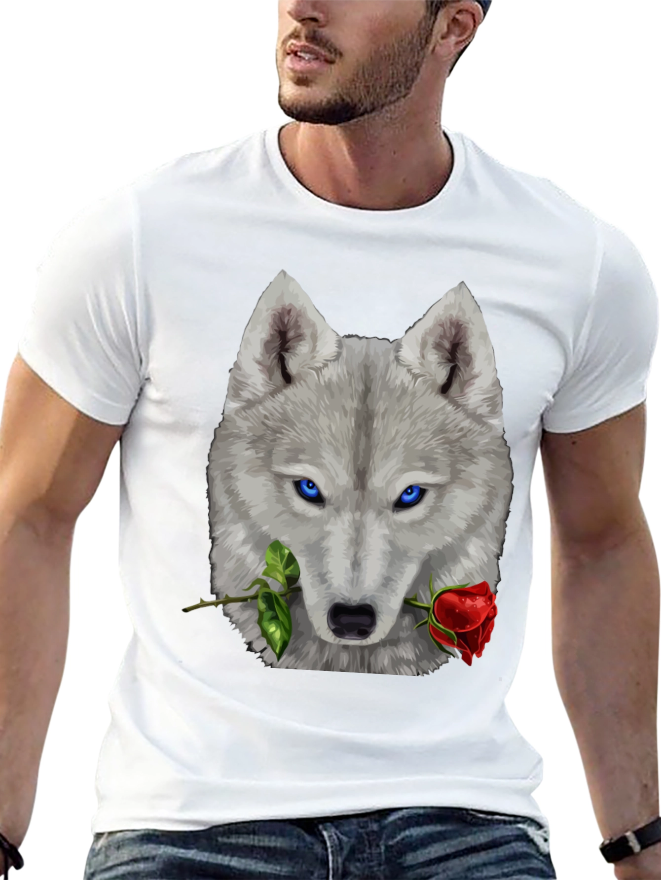 Wolf & Rose Graphic T-Shirt - Mens Black Tee