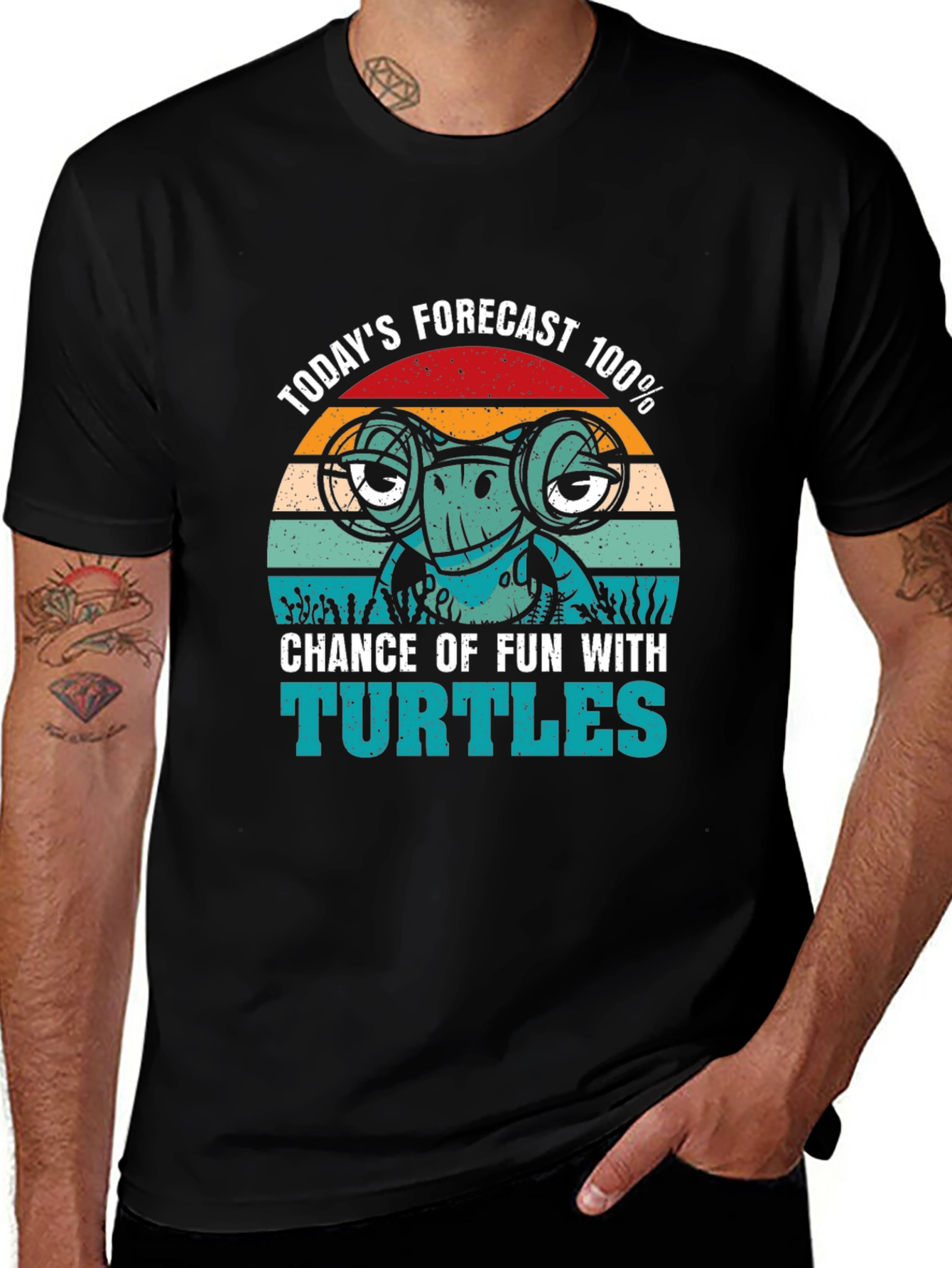 Turtle Fun Forecast T-Shirt - Cute Reptile Tee