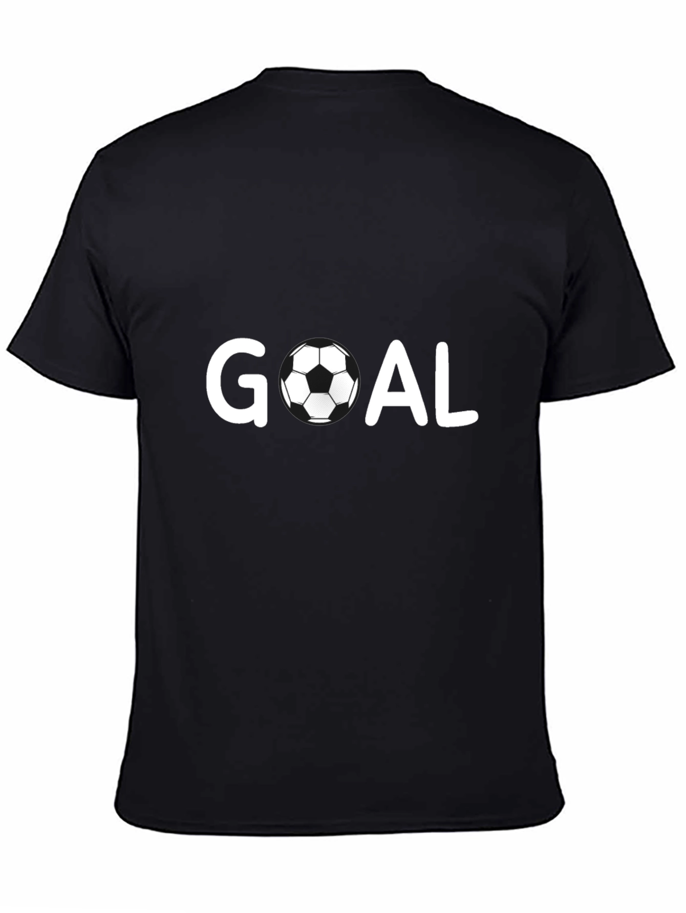 Goal T-Shirt - Black Soccer Ball Tee