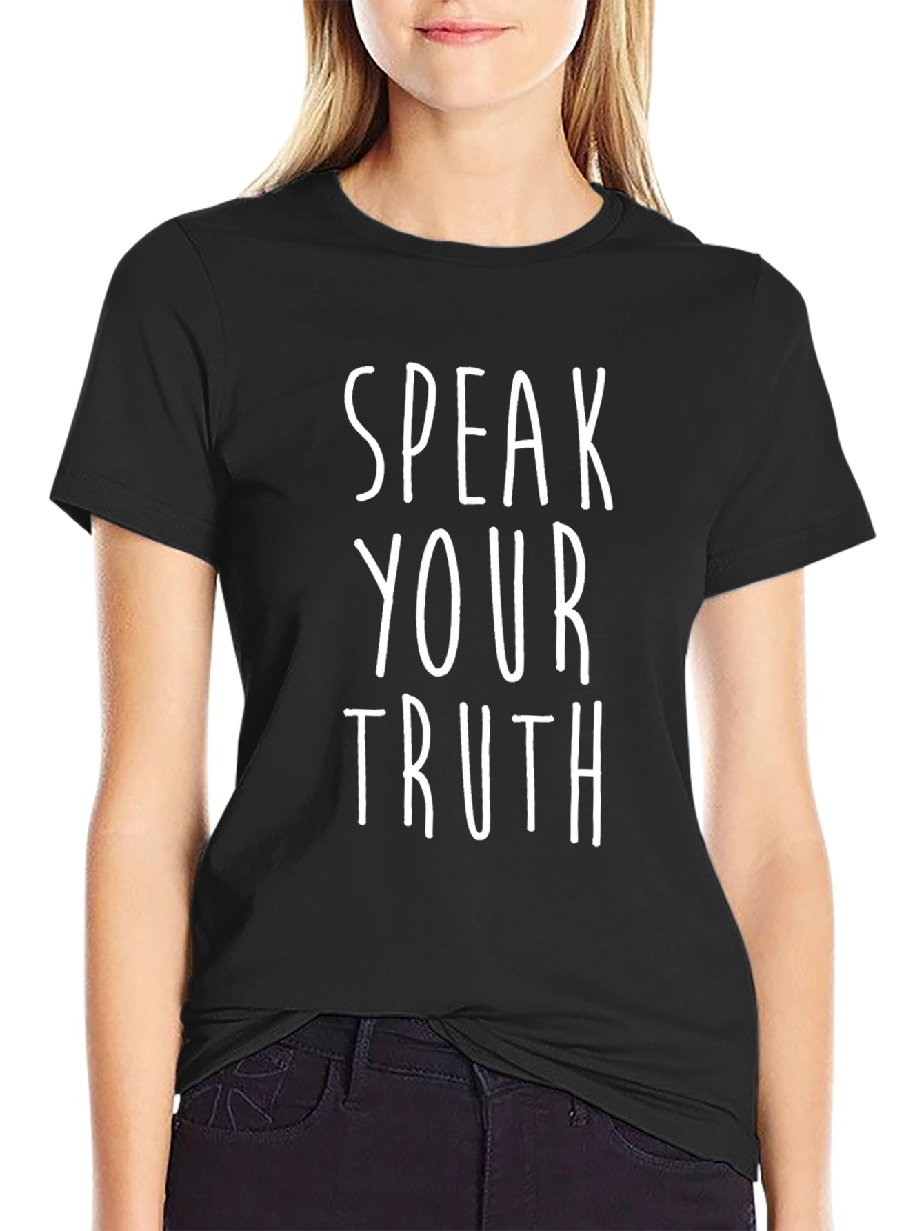 Speak Your Truth Black Graphic Tee