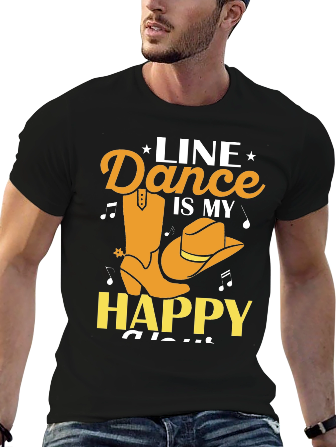 Line Dance Is My Happy Place Graphic Tee