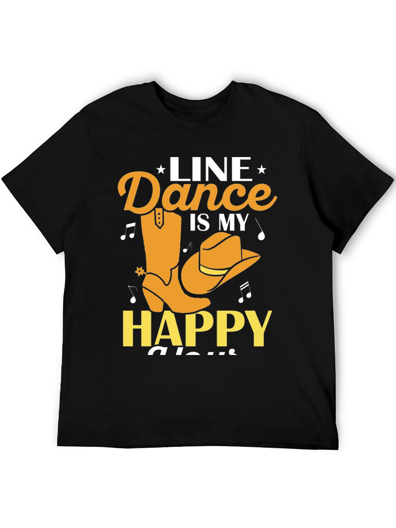 Line Dance Is My Happy Place Graphic Tee