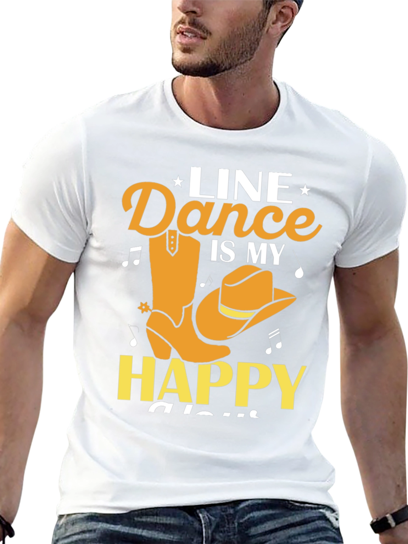 Line Dance Is My Happy Place Graphic Tee