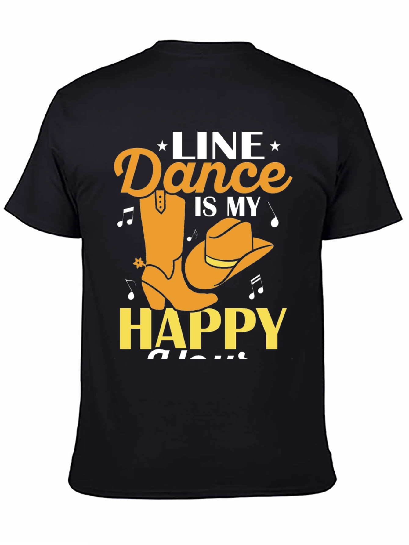 Line Dance Is My Happy Place Graphic Tee