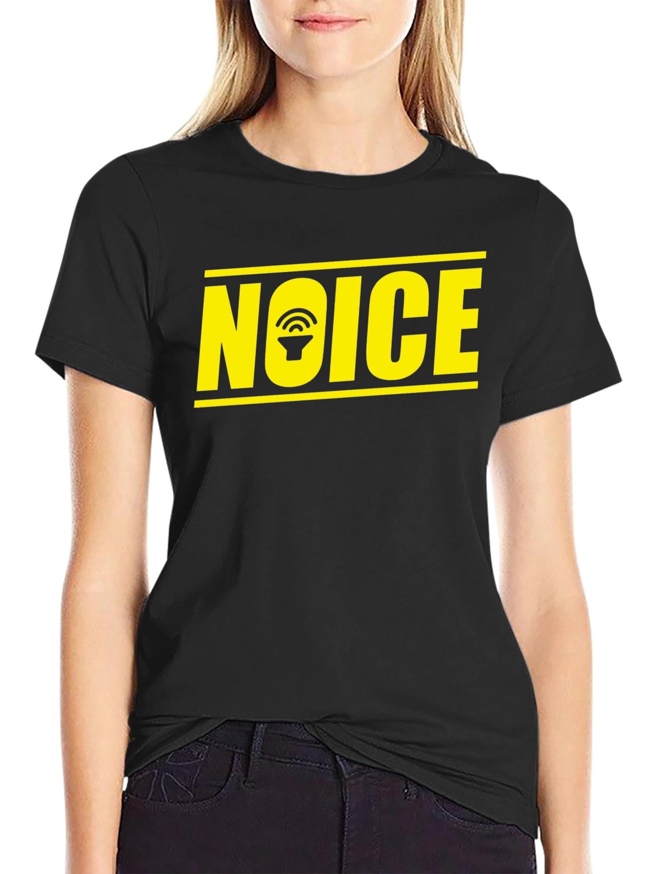 NOICE T-Shirt - Speaker Graphic Tee - Black Cotton