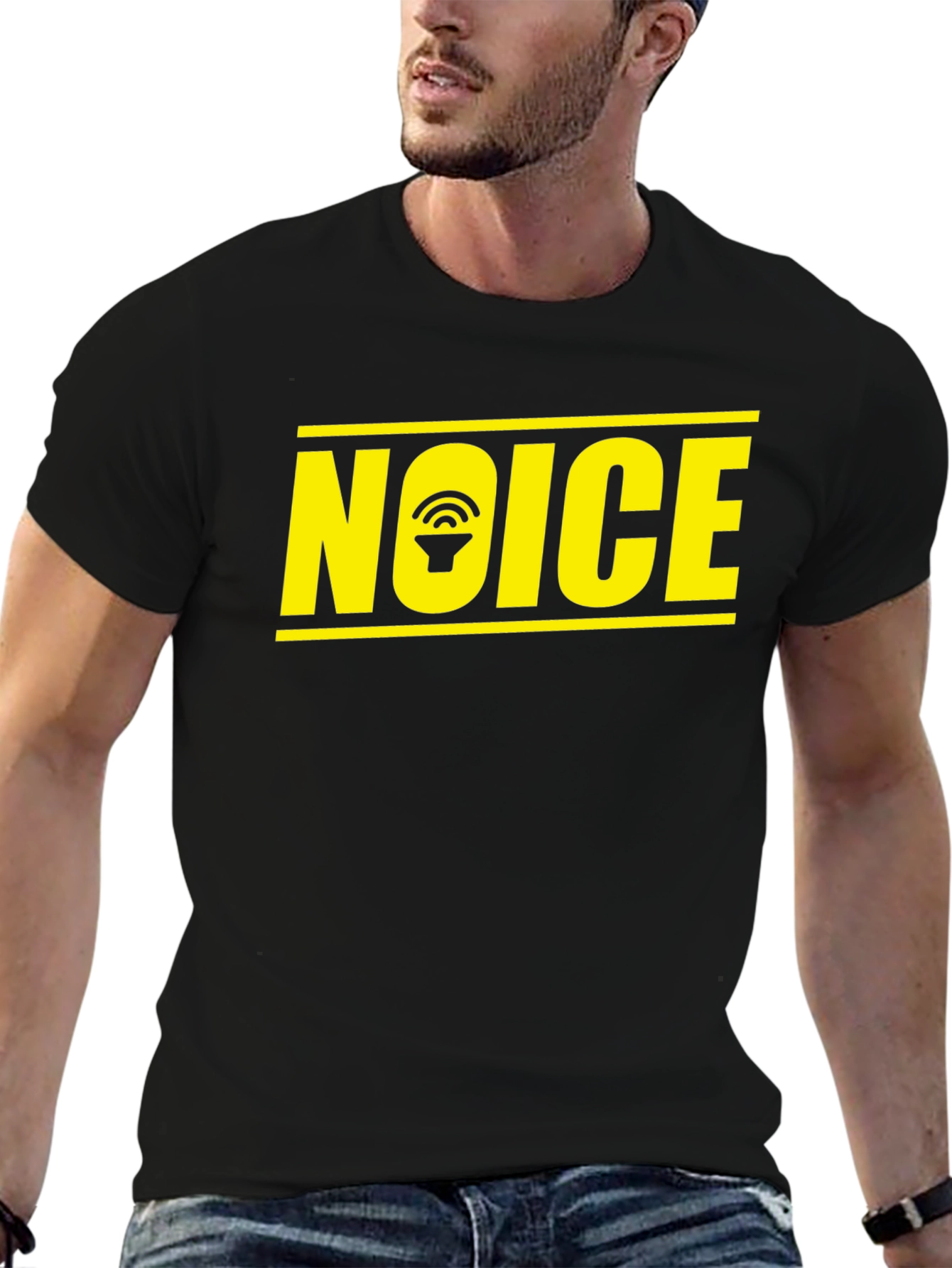 NOICE T-Shirt - Speaker Graphic Tee - Black Cotton
