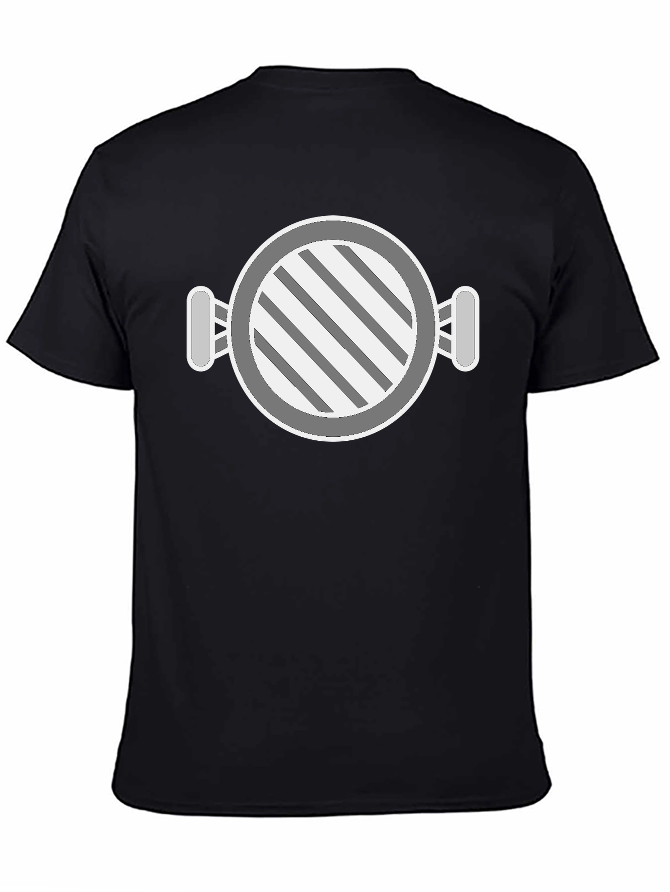 Round Graphic Tee - Cool Striped Design