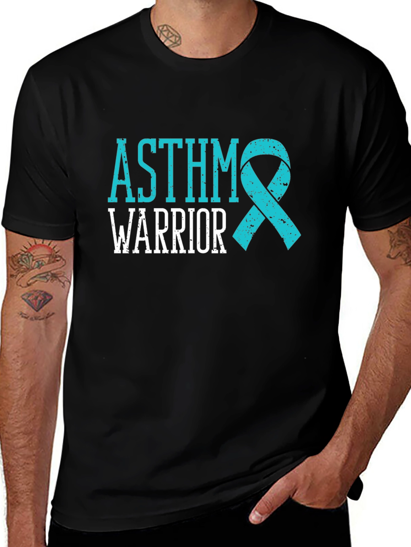 Asthma Awareness Warrior Ribbon T-Shirt