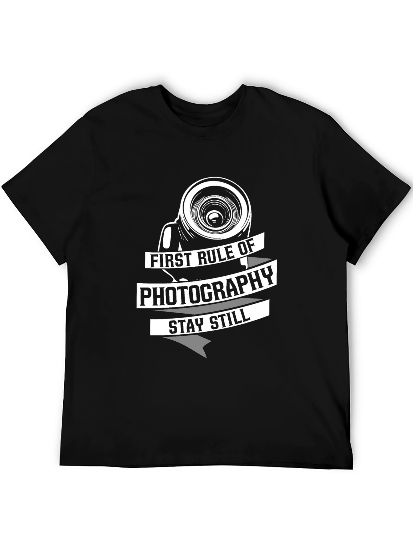 Photography Rule Black Graphic T-Shirt