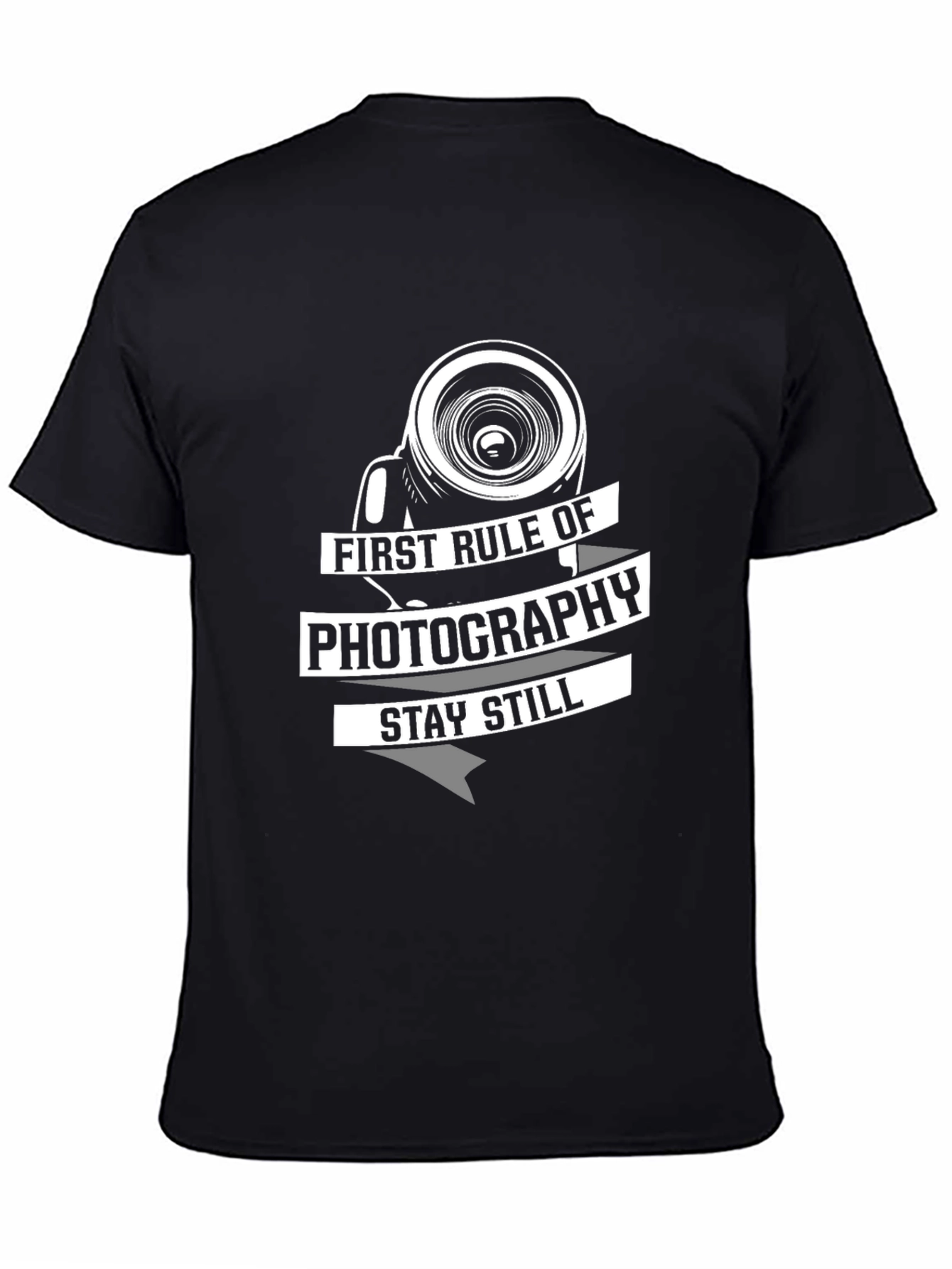 Photography Rule Black Graphic T-Shirt