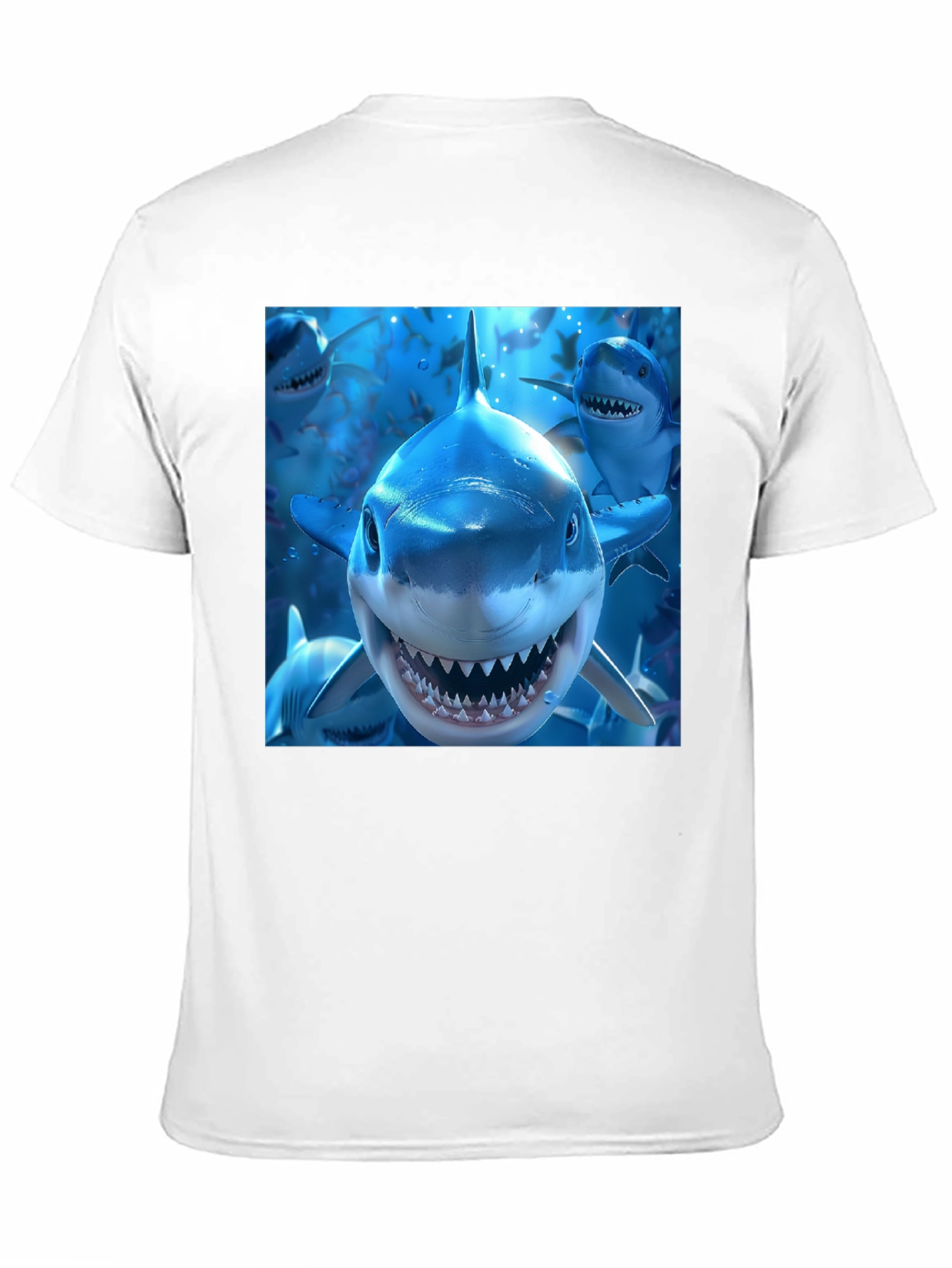 Shark Squad Tee - Mens Black Graphic T-Shirt