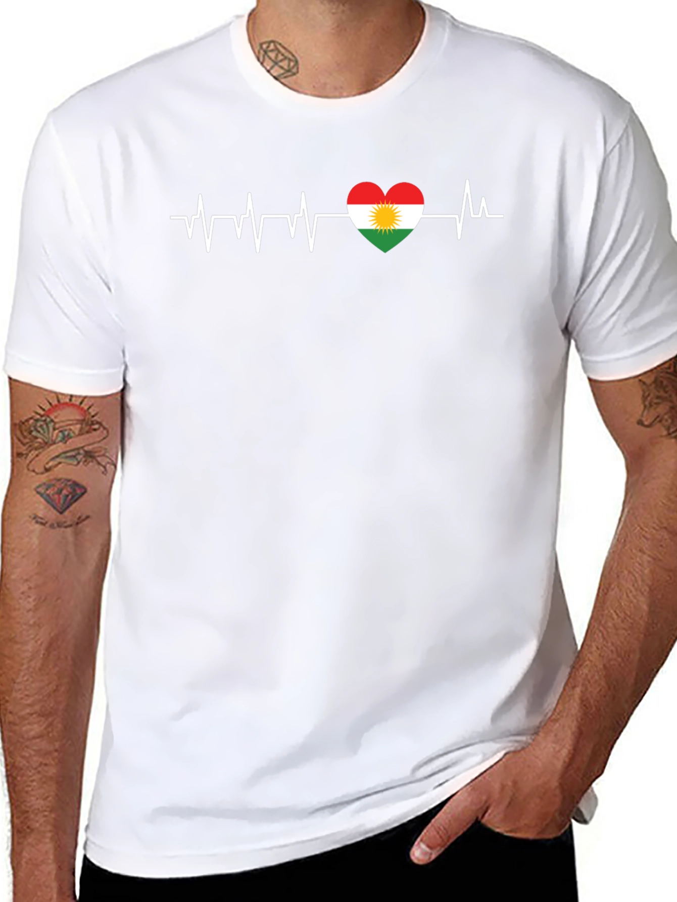 Kurdish Heartbeat T-Shirt - Show Your Pride!