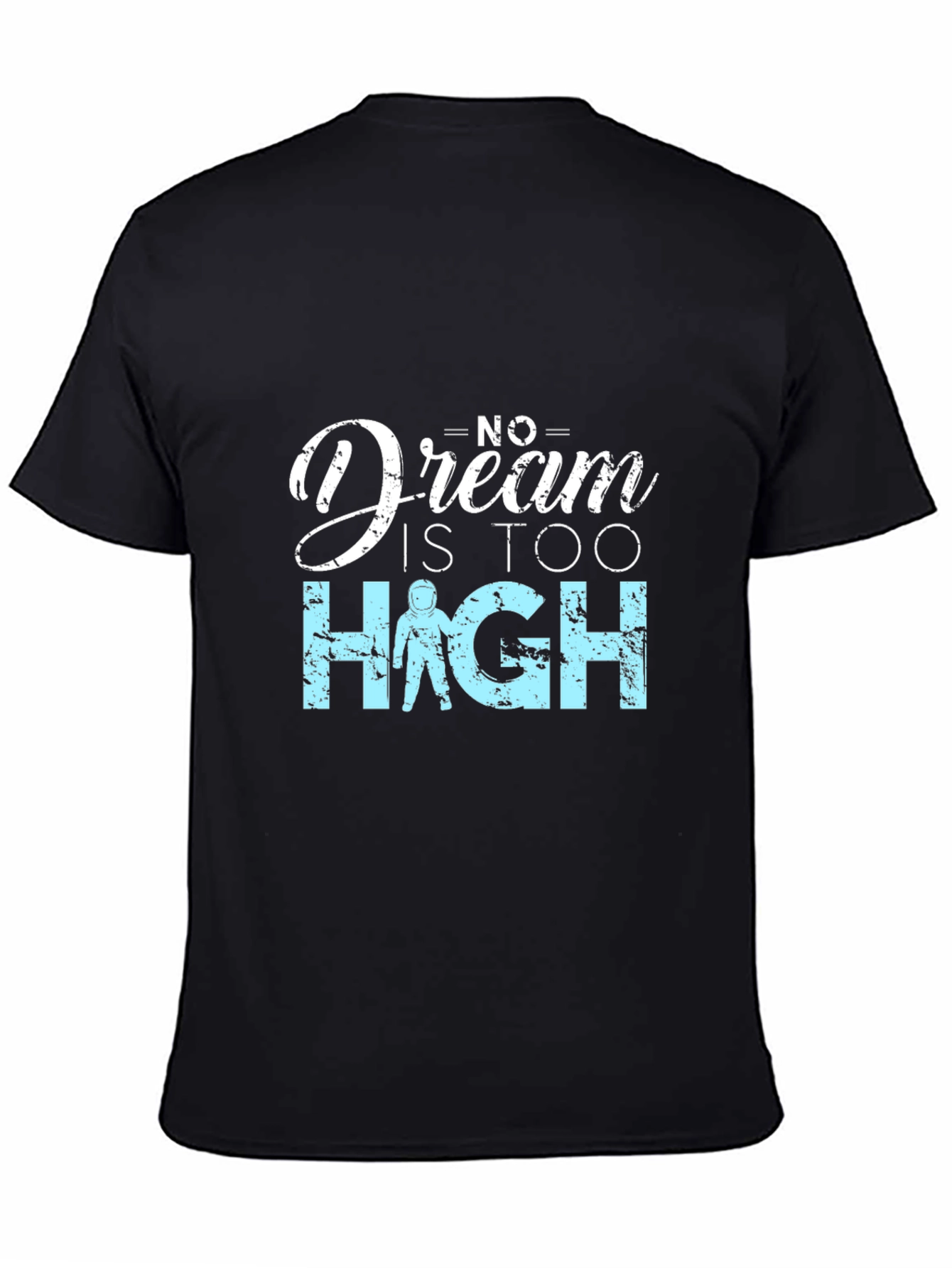 Dream Too High Graphic Black T-Shirt