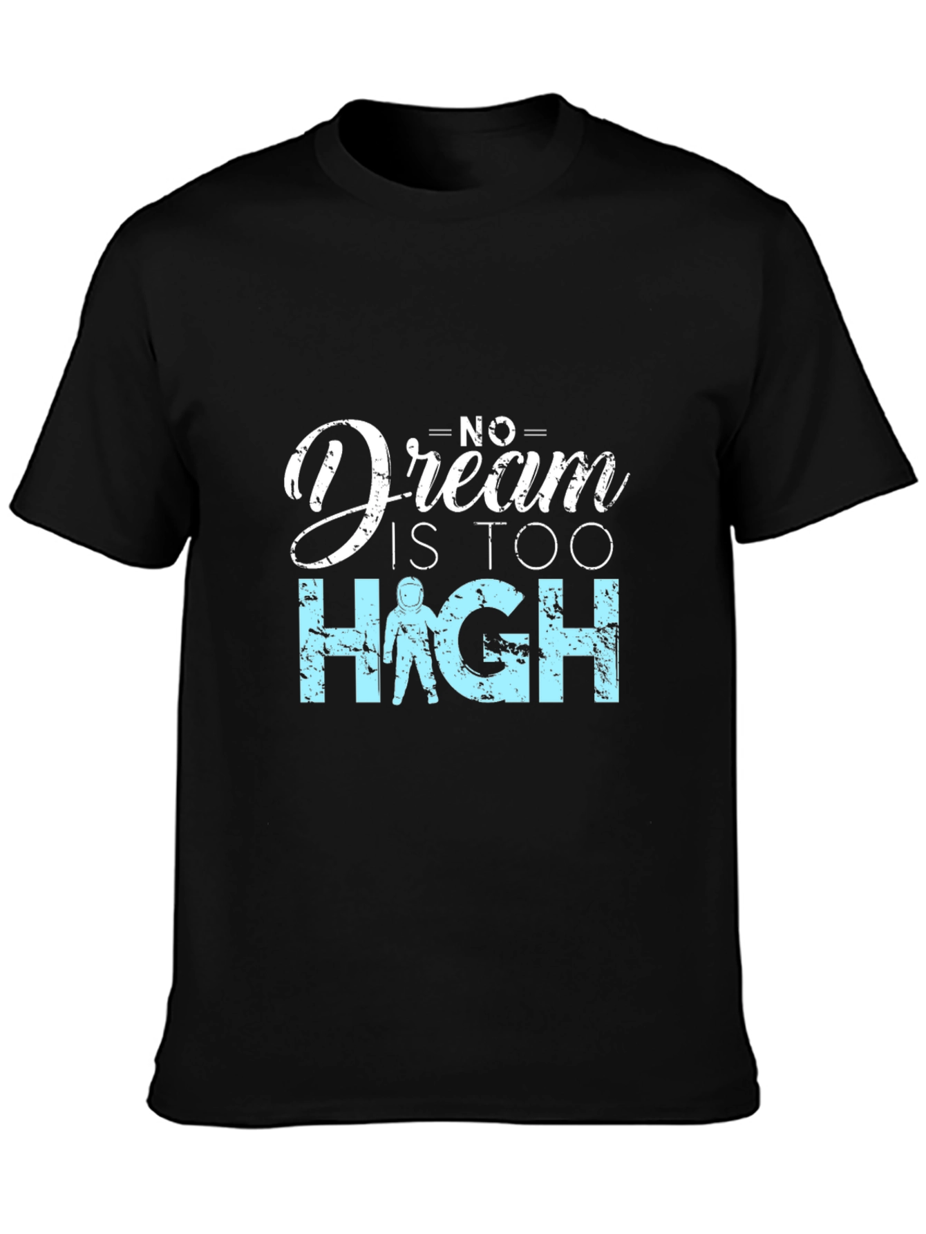 Dream Too High Graphic Black T-Shirt