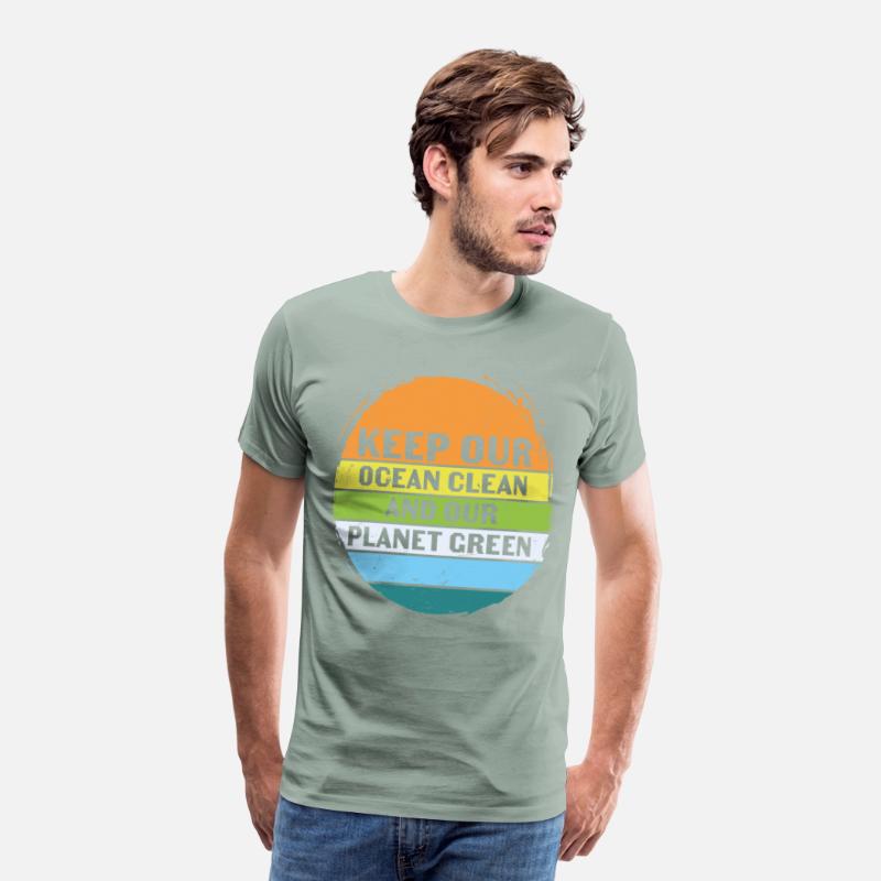 Keep Our Ocean Clean And Planet Green Retro