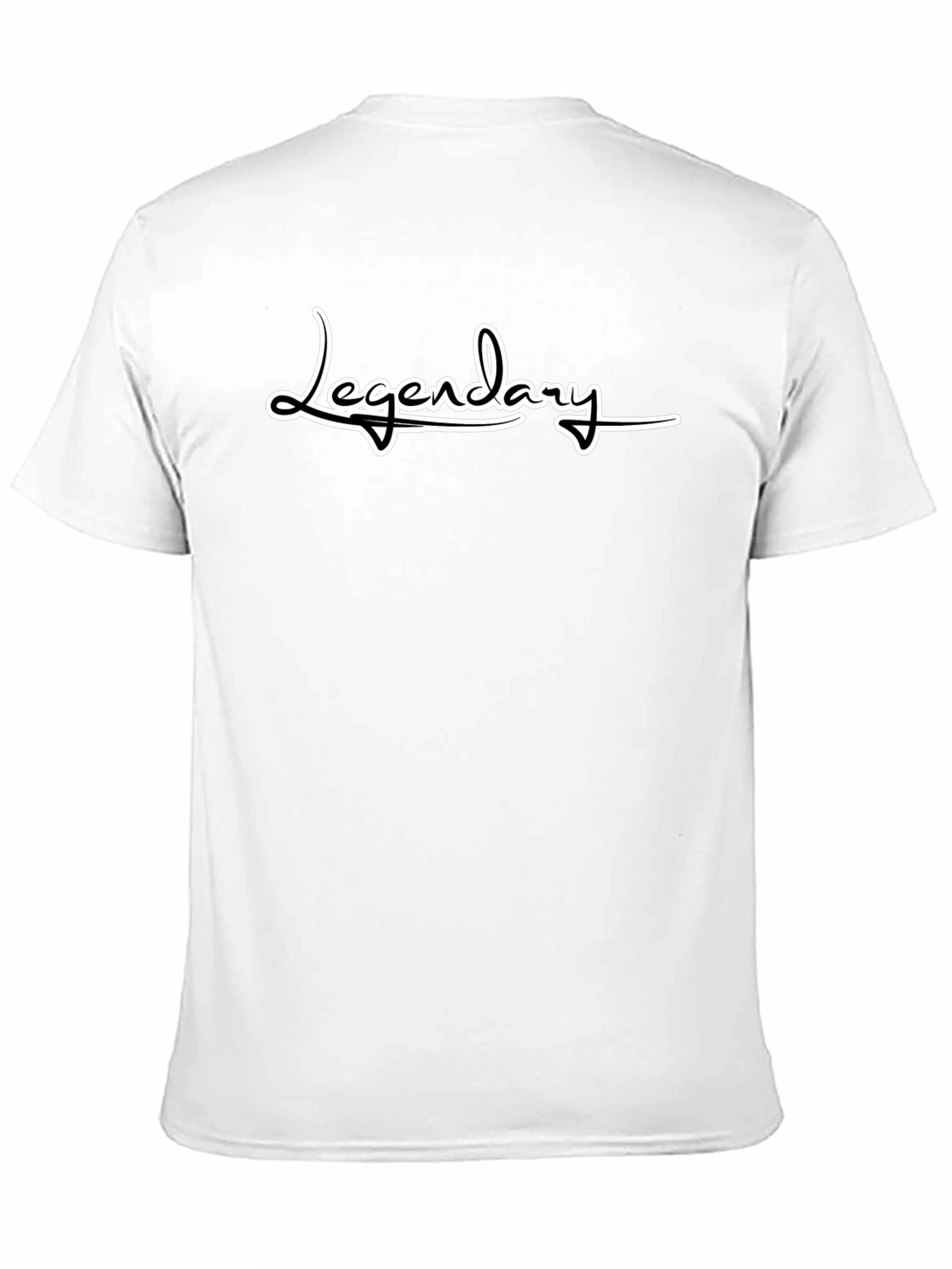 Legendary Black Cotton Graphic T-Shirt