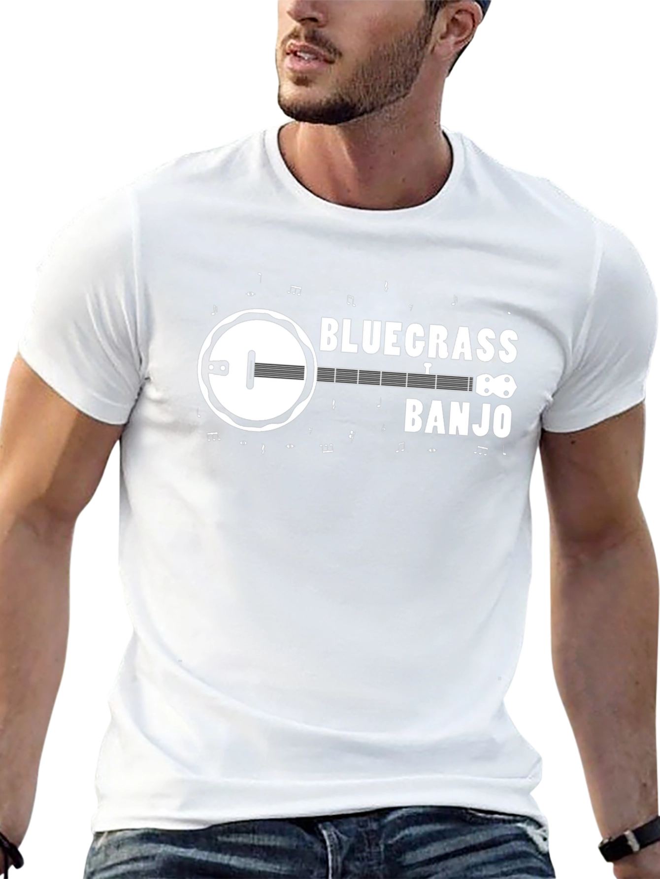 Bluegrass Banjo Graphic Tee - Musical Instrument T-Shirt