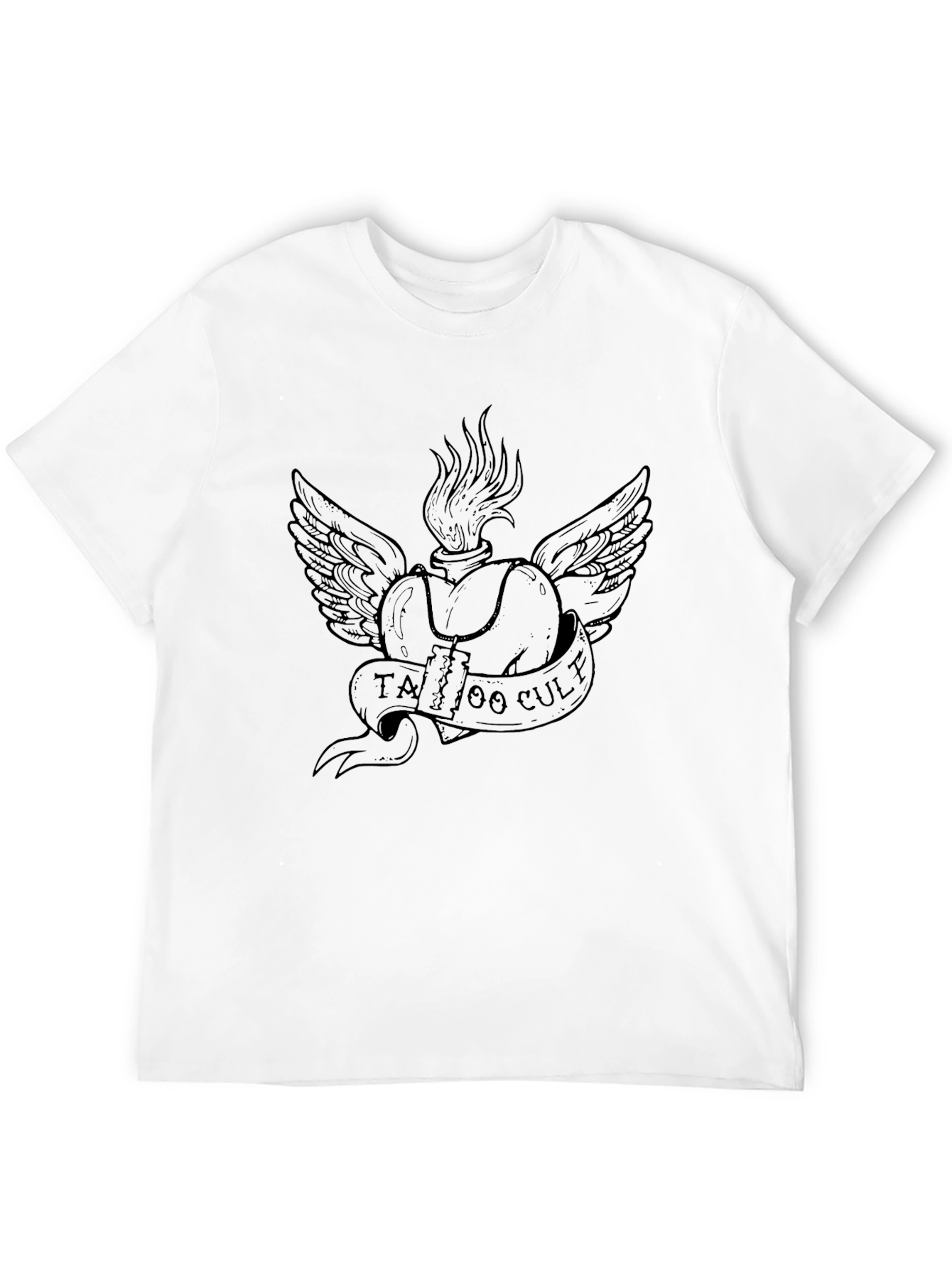 Tattoo Cult Graphic Print Black T-Shirt