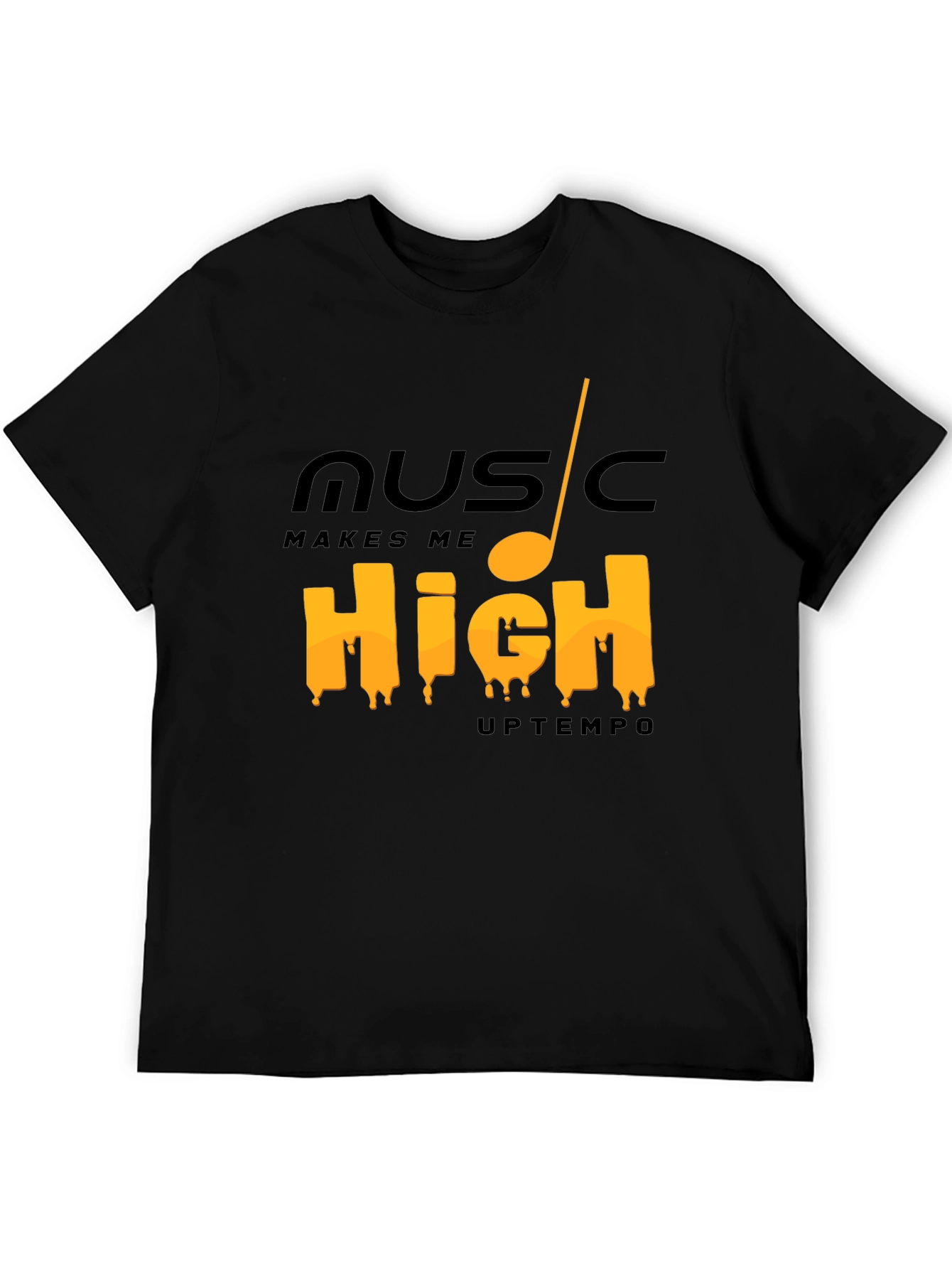 Music Makes Me High Tee - Trendy Graphic T-Shirt