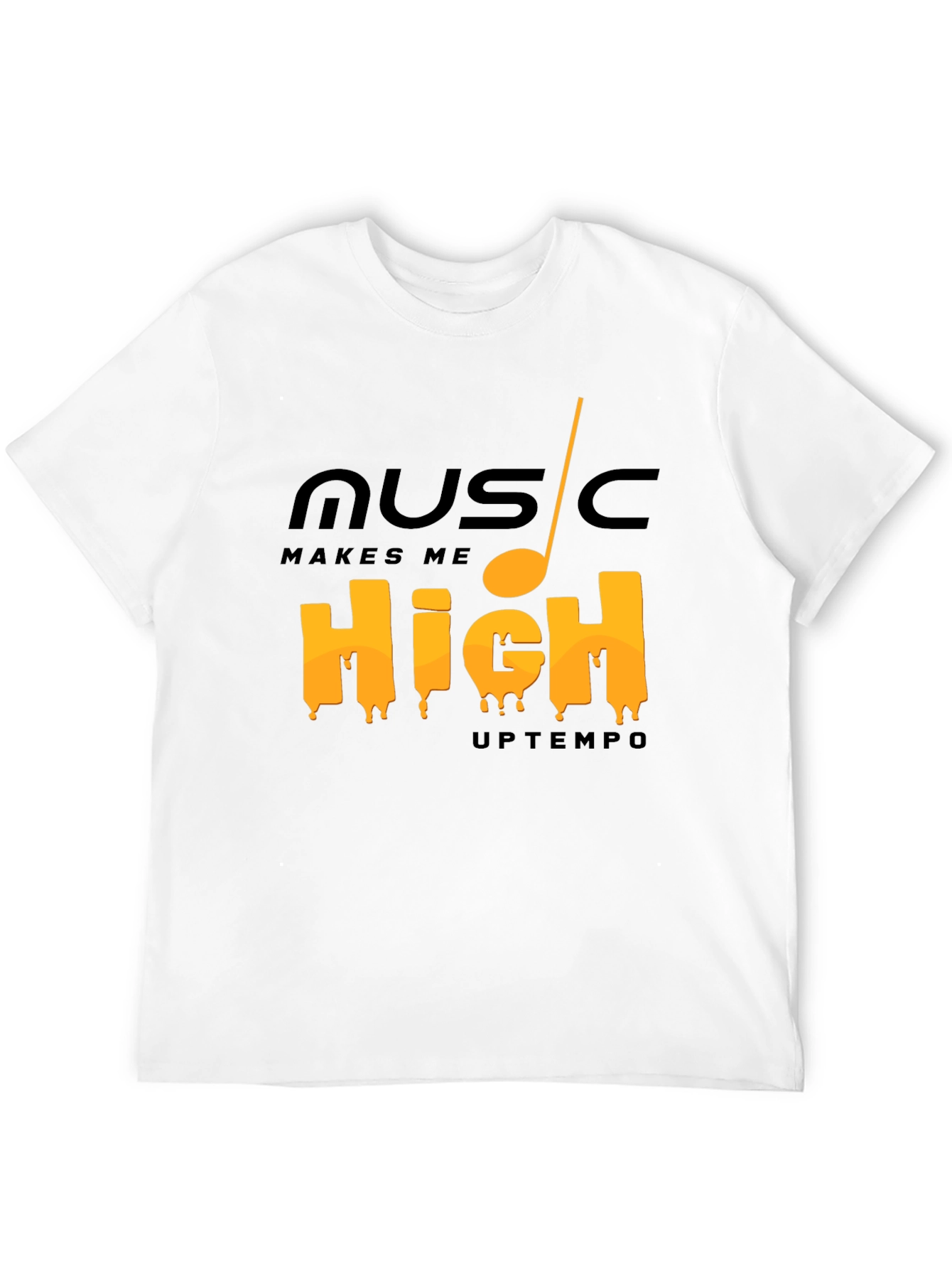 Music Makes Me High Tee - Trendy Graphic T-Shirt