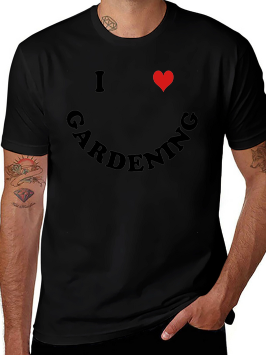 I Heart Gardening Black T-Shirt - Garden Lover Tee