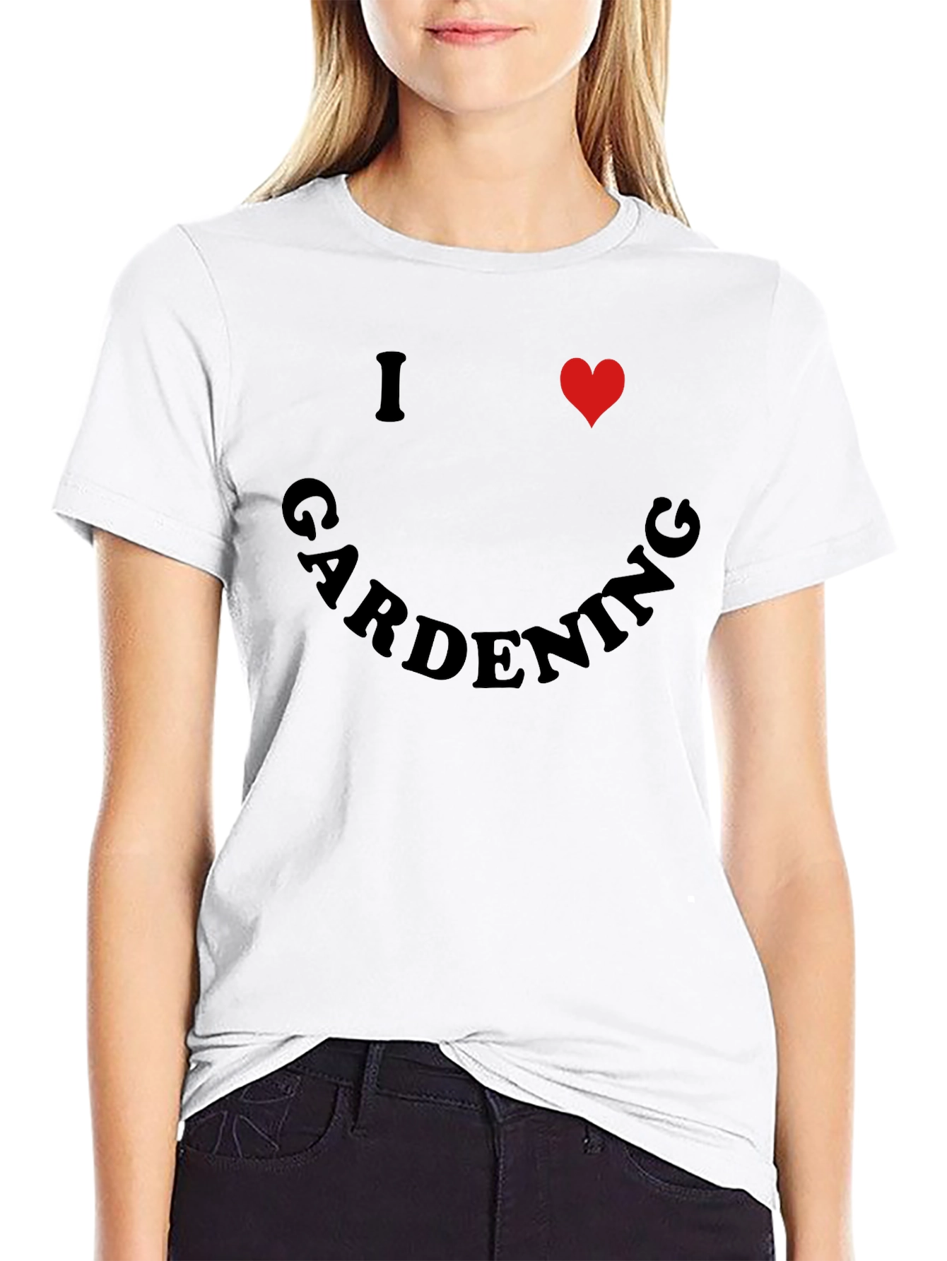 I Heart Gardening Black T-Shirt - Garden Lover Tee