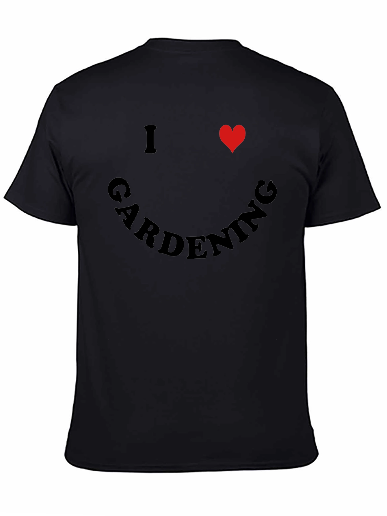 I Heart Gardening Black T-Shirt - Garden Lover Tee