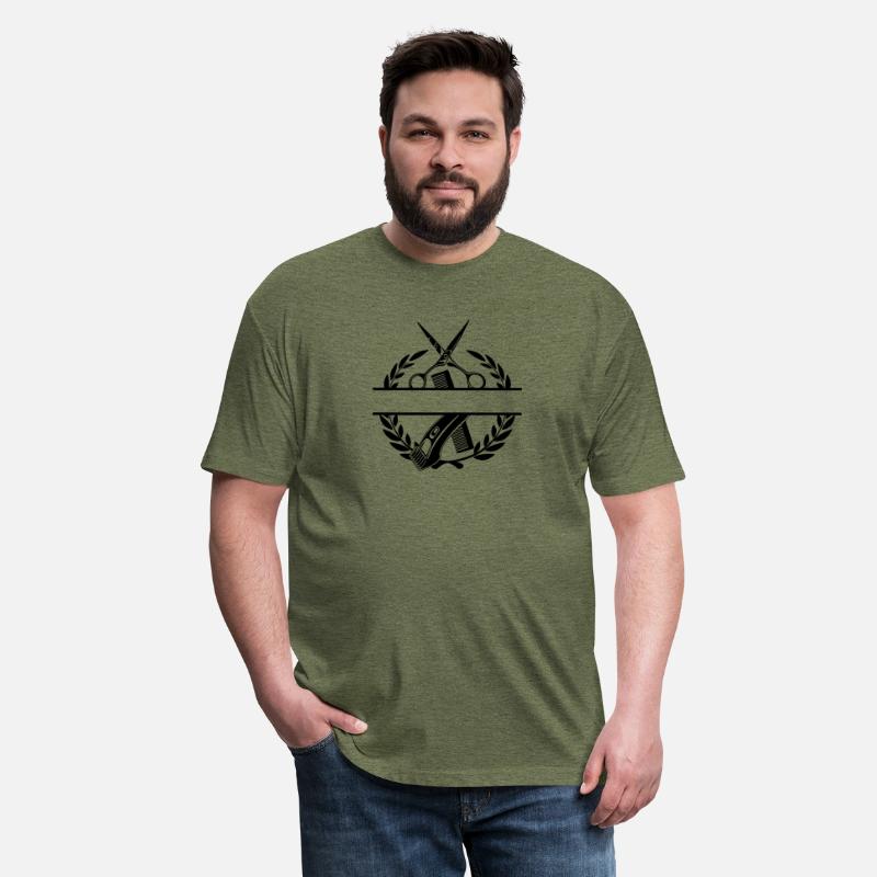 Laurel wreath logo barber, scissors, shaver