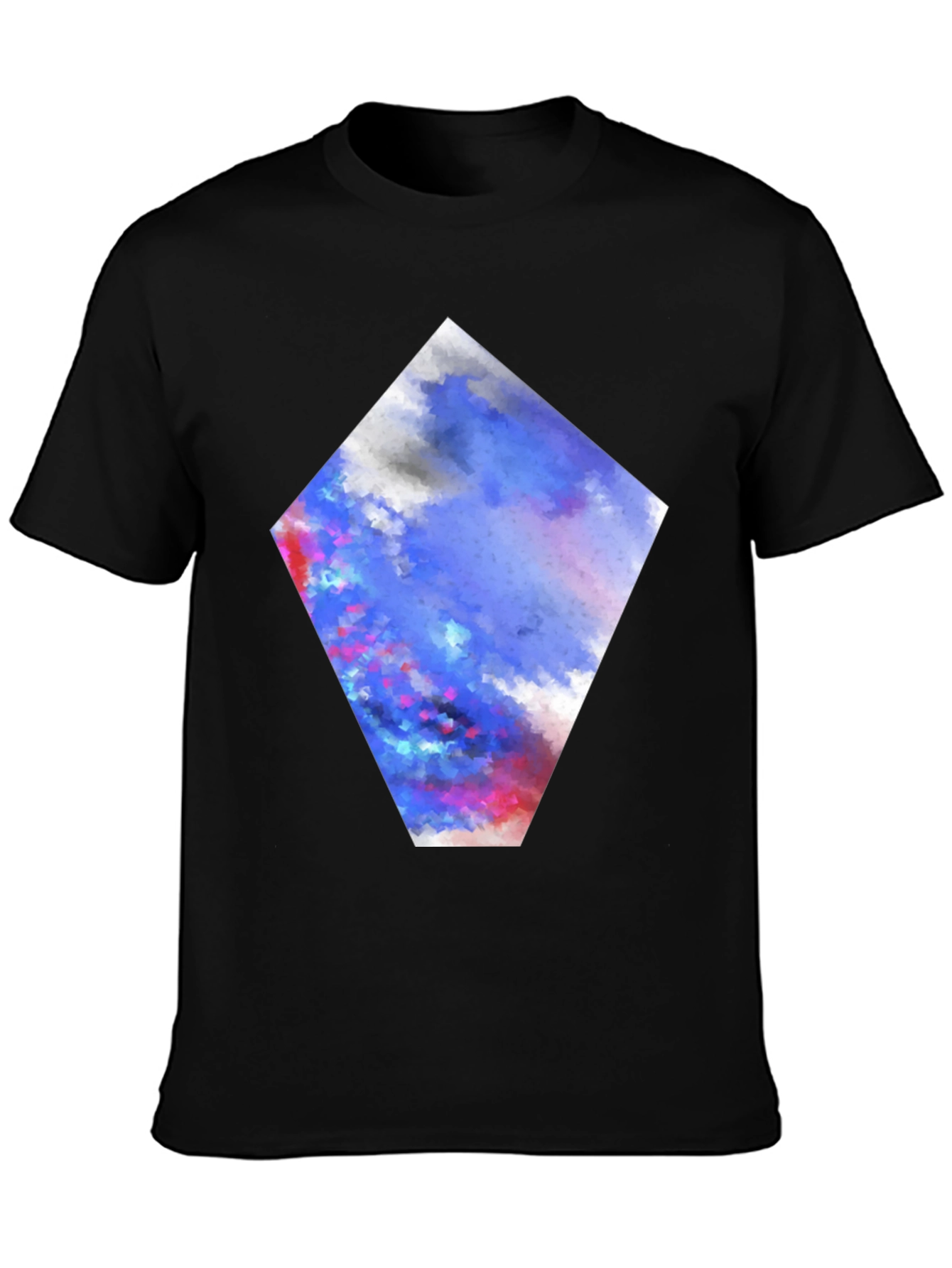 Abstract Art Diamond Graphic Print T-Shirt