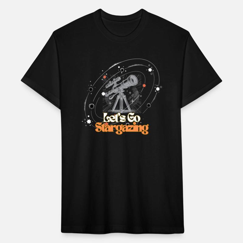 Let’s Go Stargazing – Vintage Telescope Night Sky