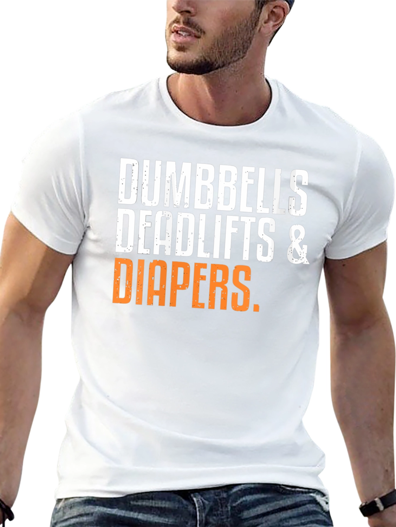 Dumbbells Deadlifts & Diapers T-Shirt