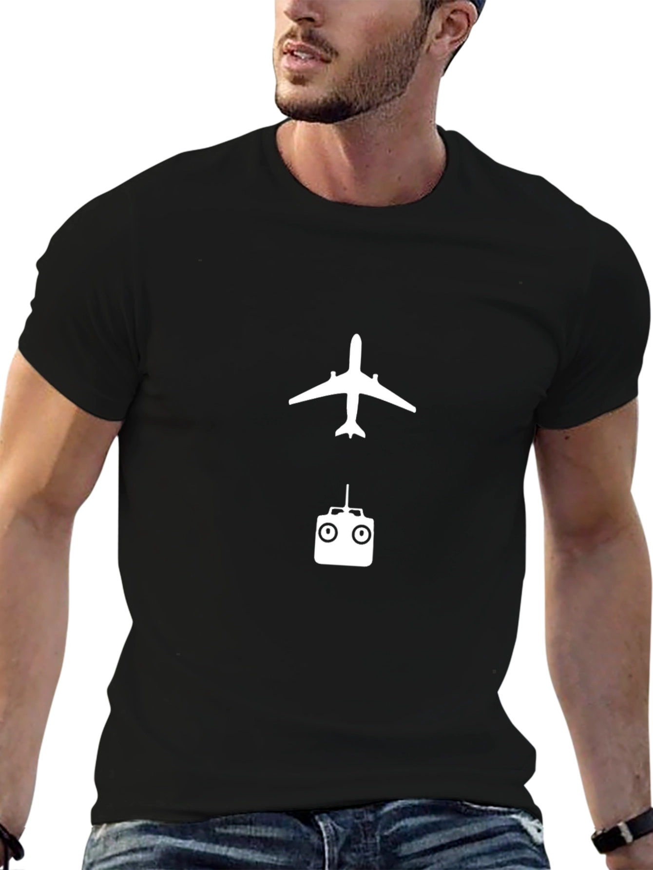 Airplane & Remote Tee - Hobbyist Apparel