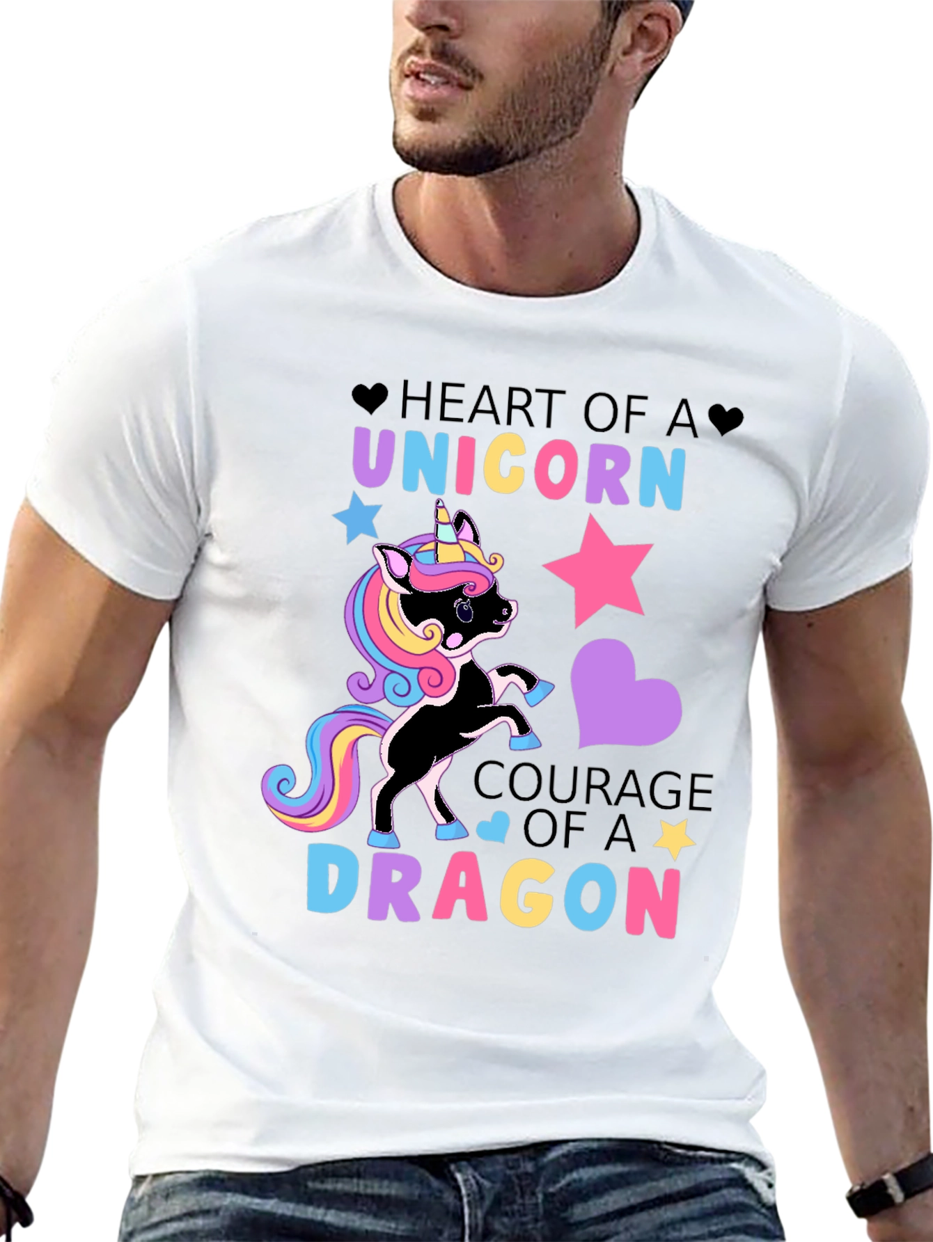 Unicorn & Dragon Graphic Tee