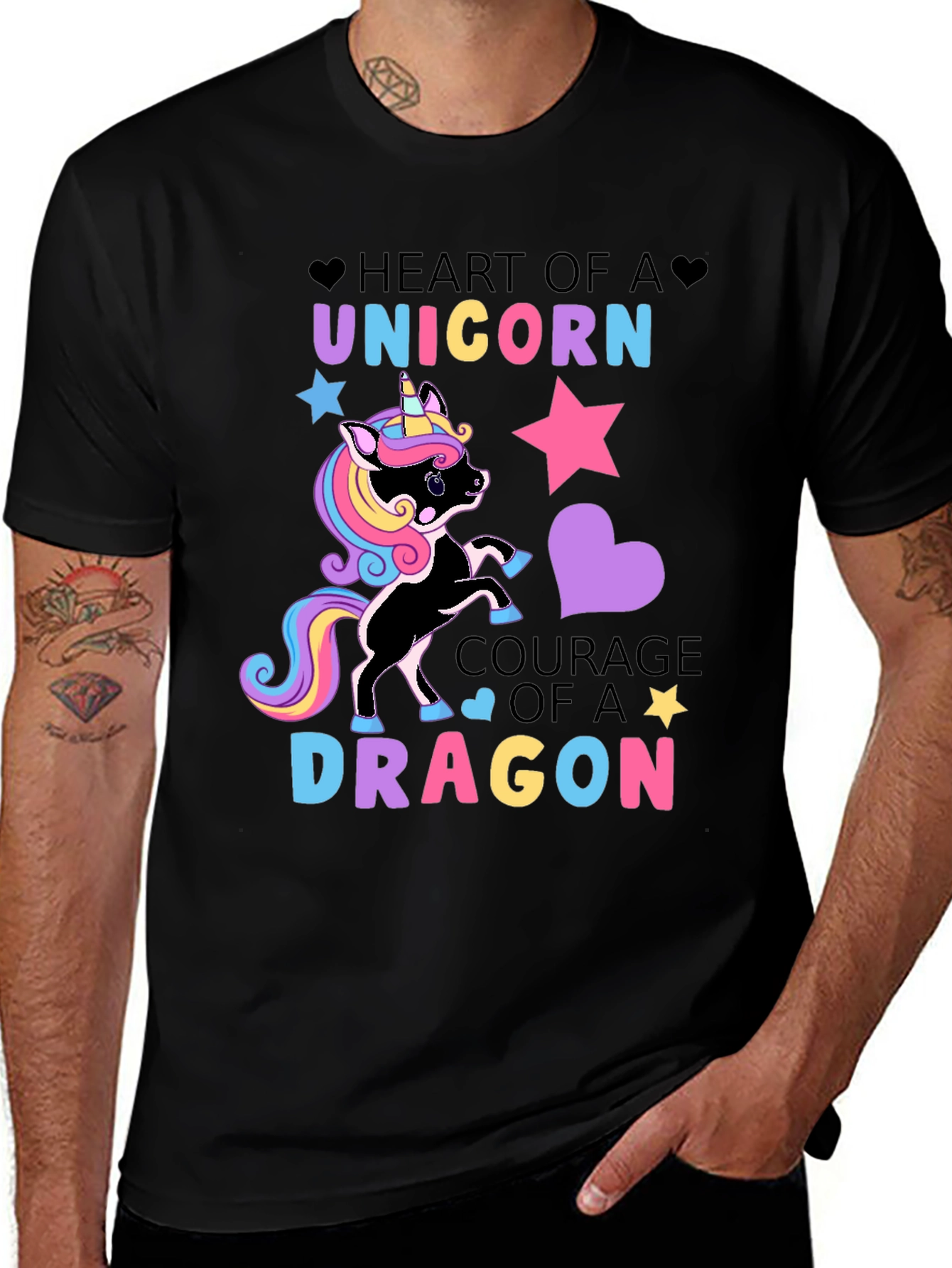 Unicorn & Dragon Graphic Tee