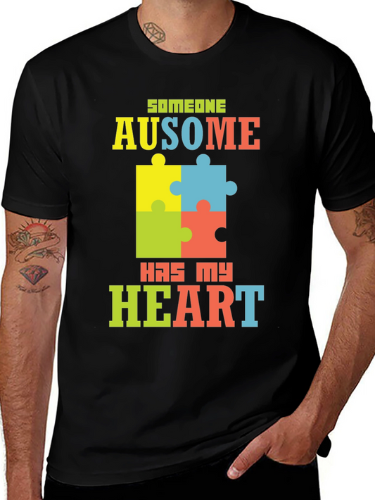 Autism Awareness Puzzle Piece Graphic Tee