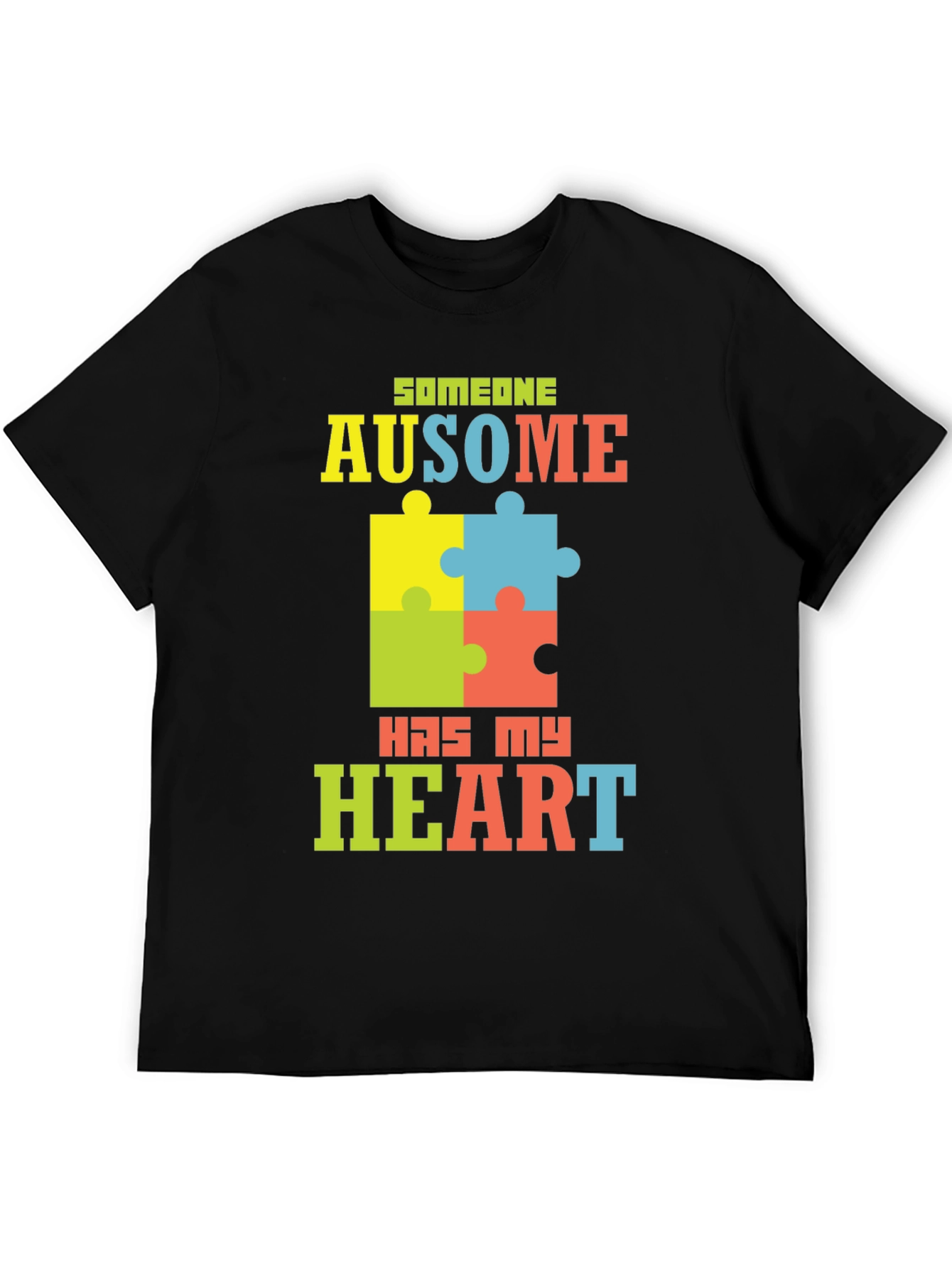Autism Awareness Puzzle Piece Graphic Tee