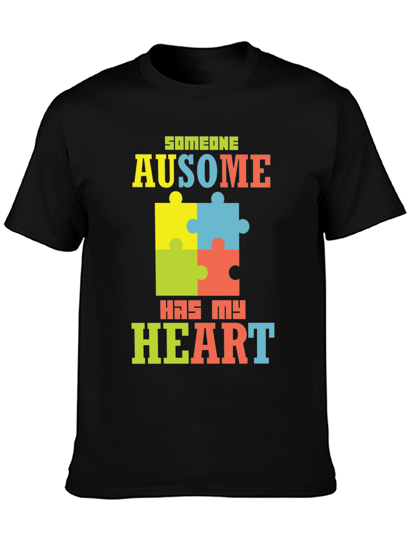 Autism Awareness Puzzle Piece Graphic Tee